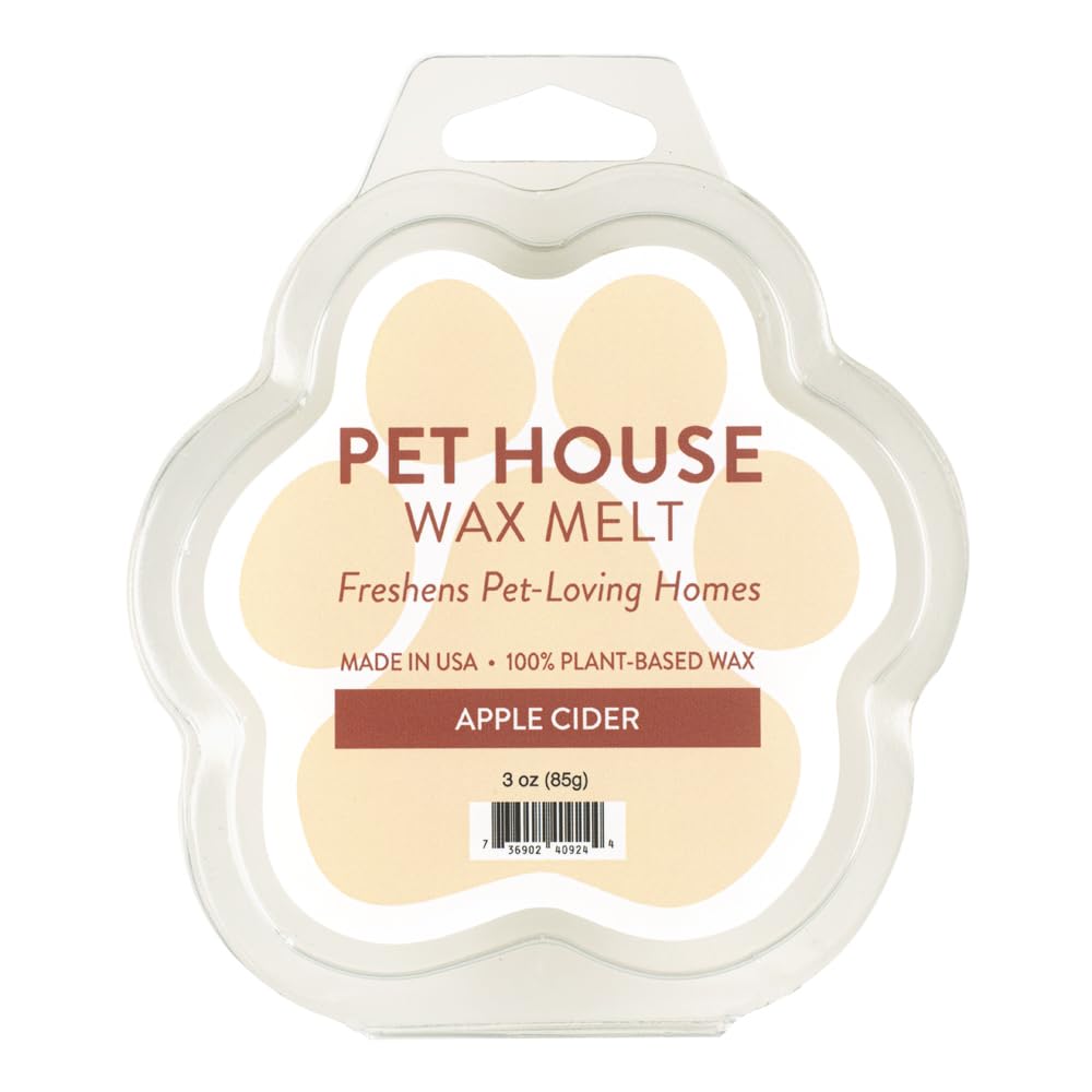 One Fur All Pet House Wax Melts - Snowfall Pack Of 2 - Pet Odor Eliminating Wax Melts - Long-Lasting Scented Wax Melts - Pet-Fri