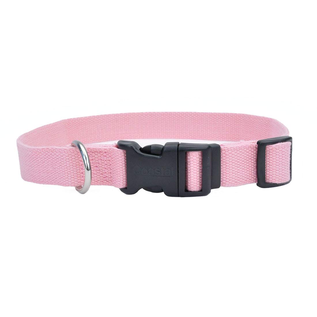 Coastal Pet - New Earth Soy - Adjustable Dog Collar, Rose, 3/4 x 12-18
