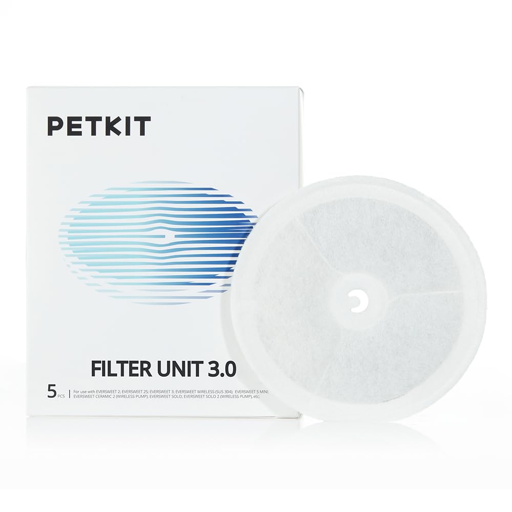 PETKIT PTPE00497 Water Fountain Replacement Filter/Set of 5 V3.0
