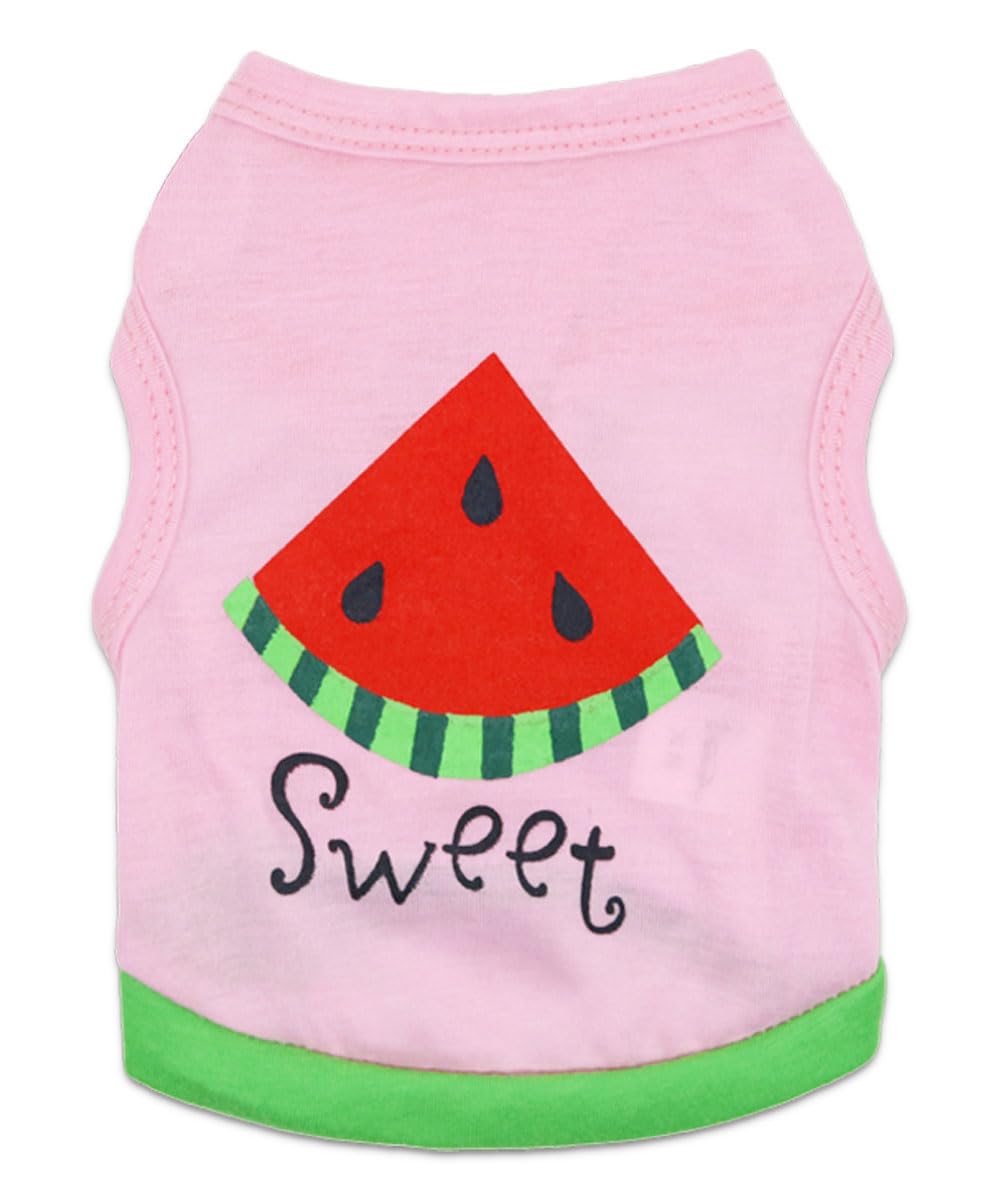 8 Pack Dog T-Shirt Clothes For Small Dogs Girls Puppy Shirts Summer Breathable Chihuahua Yorkie Apparel, Xs