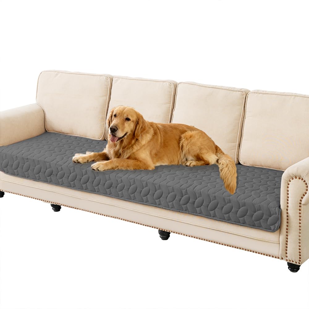 Ameritex Waterproof Pet Bed Cover Anti-Slip Dog Bed Blanket for Sofa and Furniture Waterproof New Pattern Design (Darkgrey, 30x8