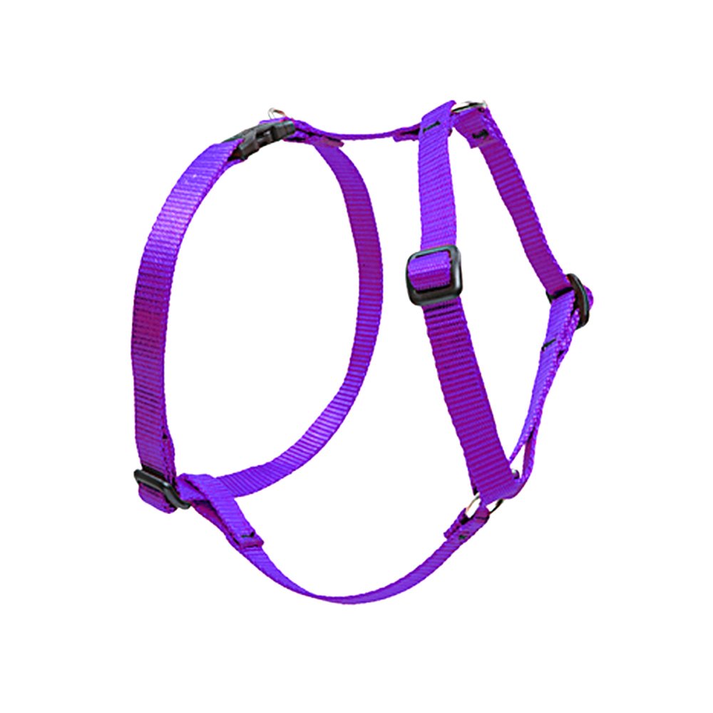 LupinePet Basics 1/2 Purple 9-14 Adjustable Roman Dog Harness for Extra Small Dogs