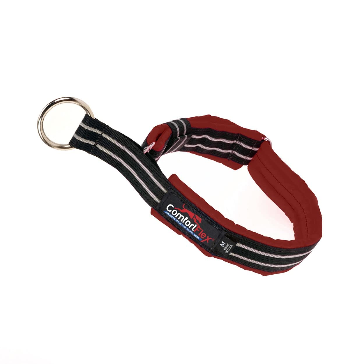 ComfortFlex Martingale Collar - Made in The USA - 1.5 Wide, Reflective, Adjustable, Fully Padded Nylon, Gentle Control, Escape-P