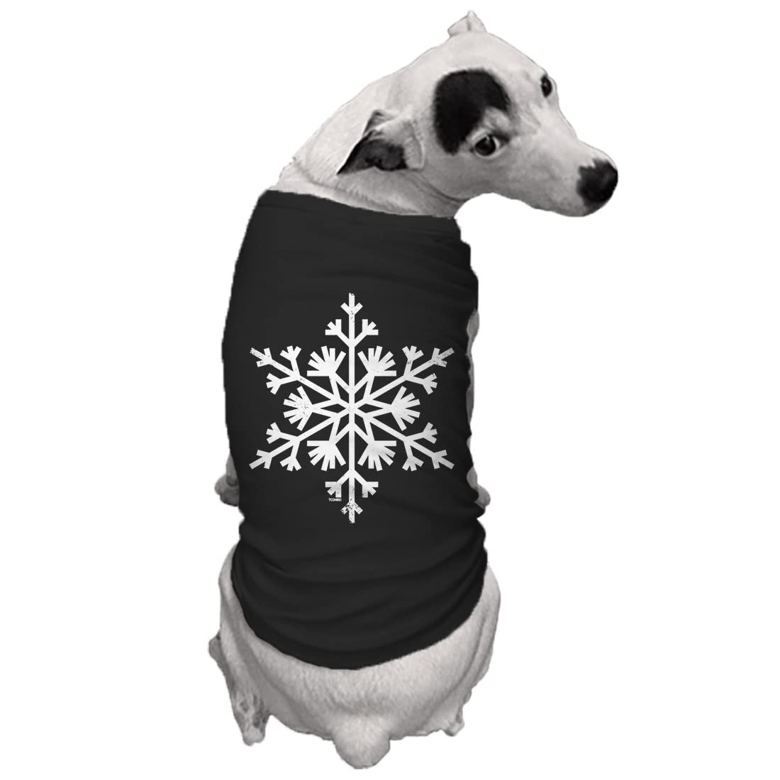 Tcombo Snowflake Dog Shirt (Black, Small)
