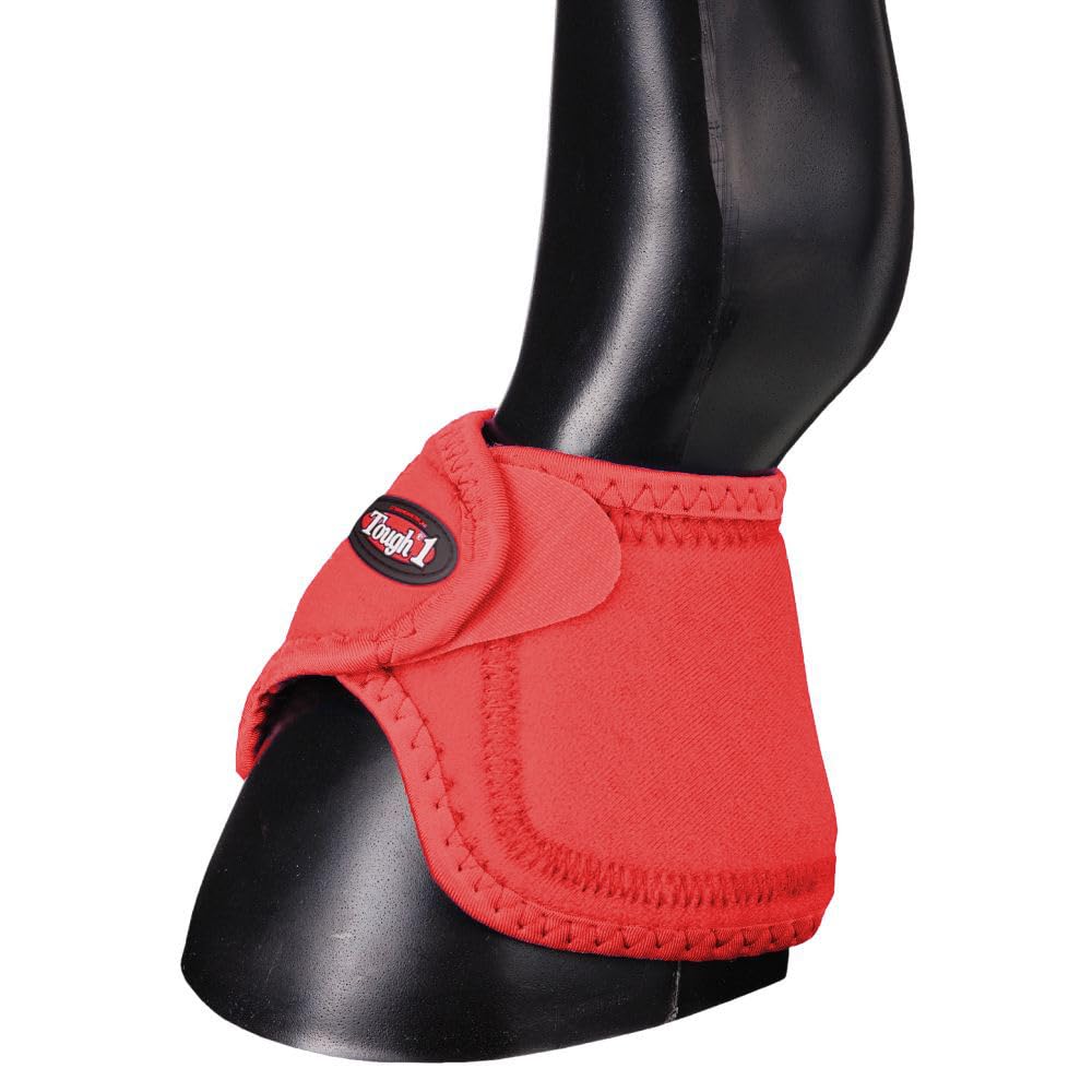 Tough 1 Performers 1St Choice No Turn Bell Boots, Red, Large