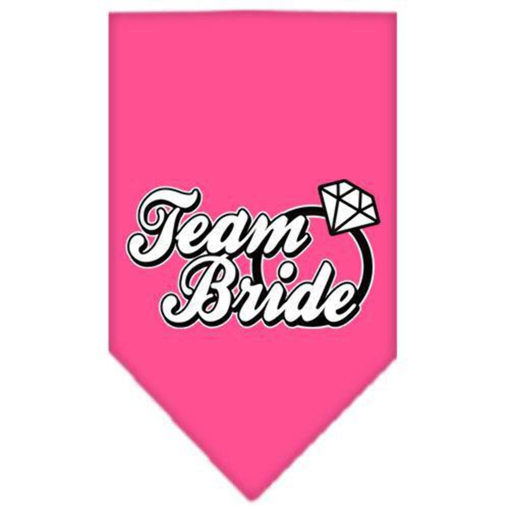 Mirage Pet Products Team Bride Screen Print Bandana, Large, Cocoa