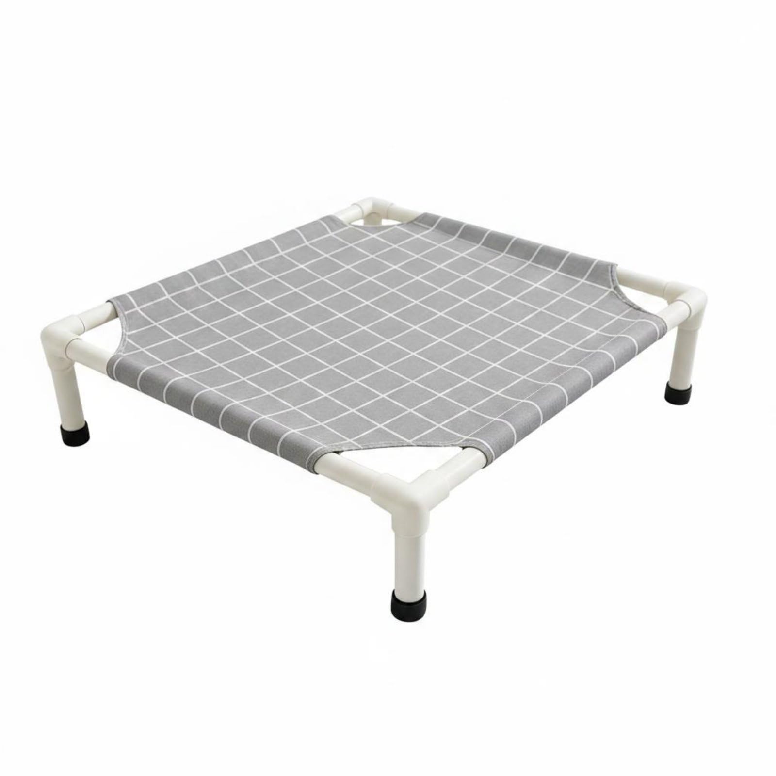 Merishopp Detachable Elevated Dog Bed YearRound Raised Dog Bed Washable Mesh Pet Cot Above the Ground for Small Dogs, L, Grey P