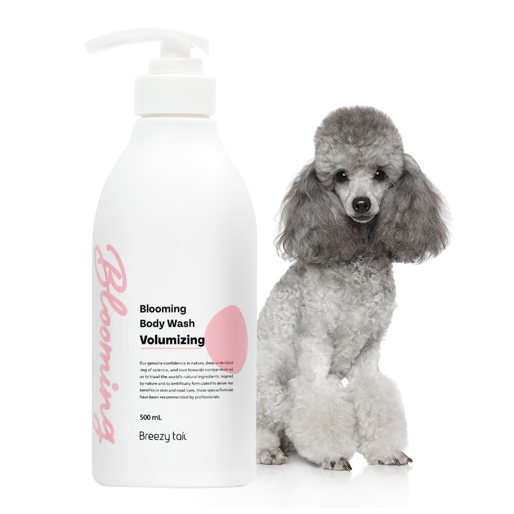 Breezytail Blooming Volumizing Dog Shampoo, Loved By Top Korean Groomers, Volumizing Formula For A Shiny & Fluffy Coat - Easy Br