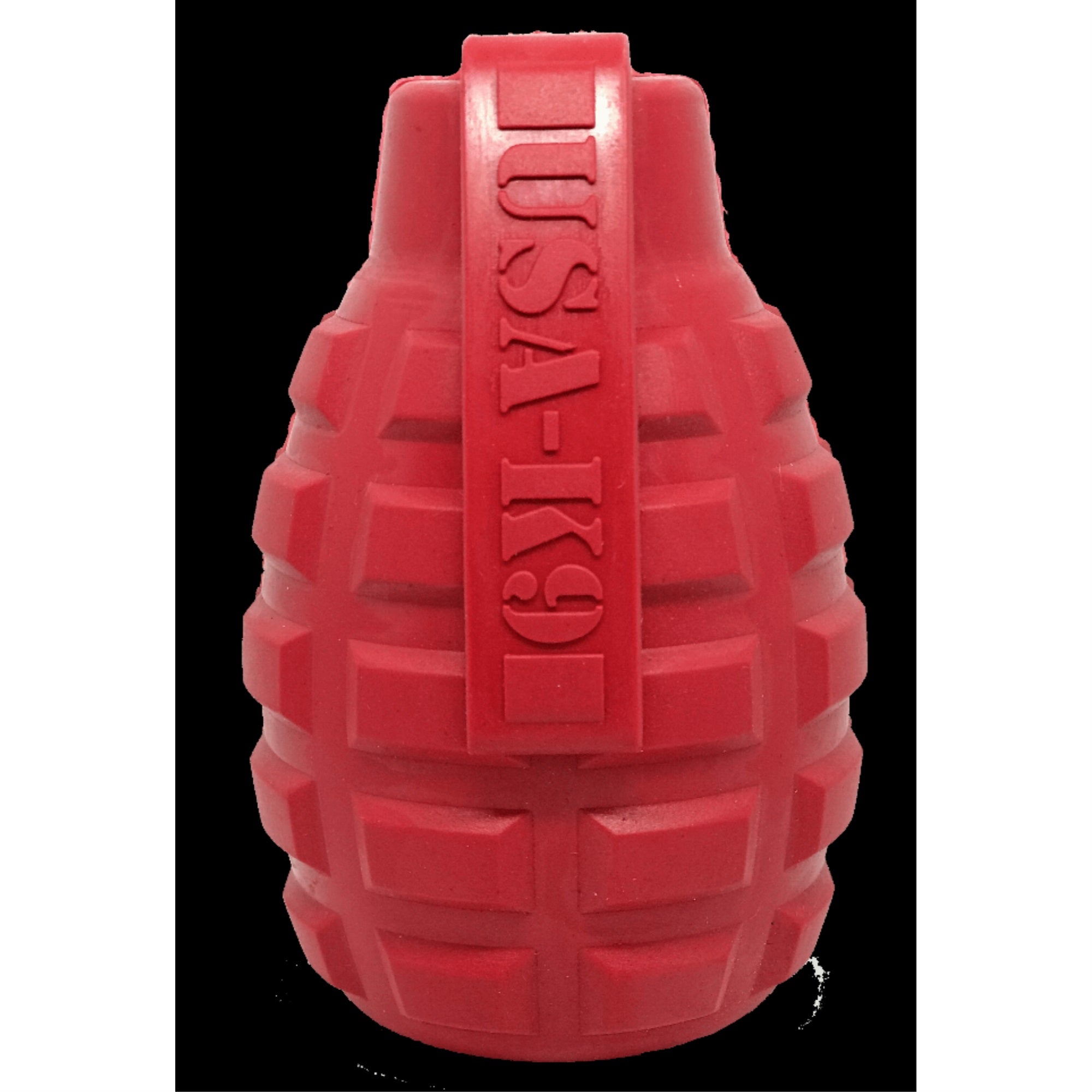 USA-K9 Grenade Durable Rubber Chew Toy & Treat Dispenser