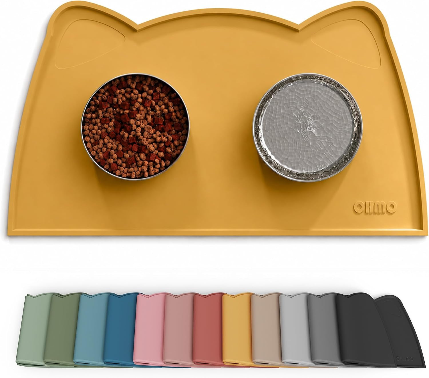 Silicone Pet Feeding Mat – Waterproof Non-Slip Bowl Mat, 36 Options