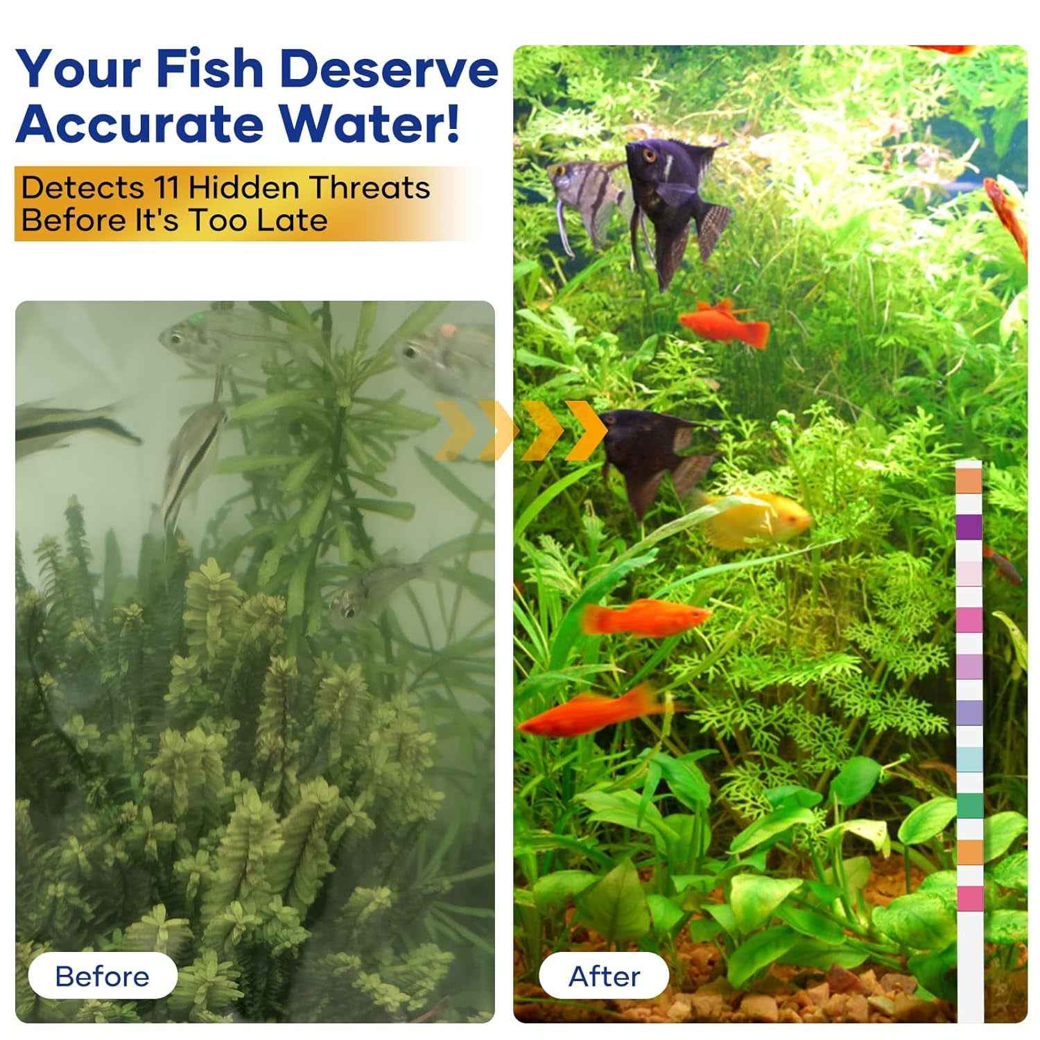 Aquarium Test Strips 11 in 1 Water Test Kit 950 Tests