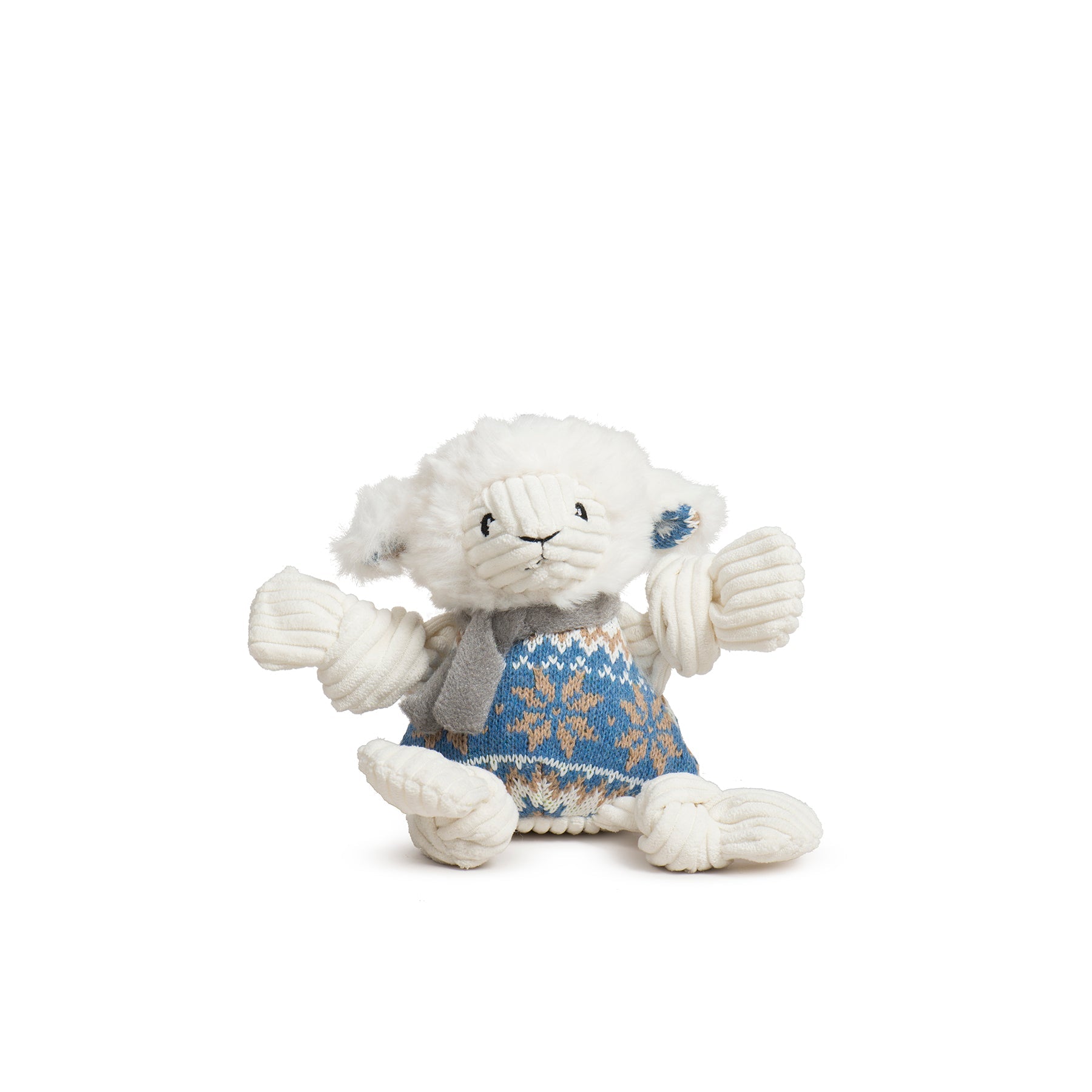 Leo Lamb Plush Dog Toy Knottie®