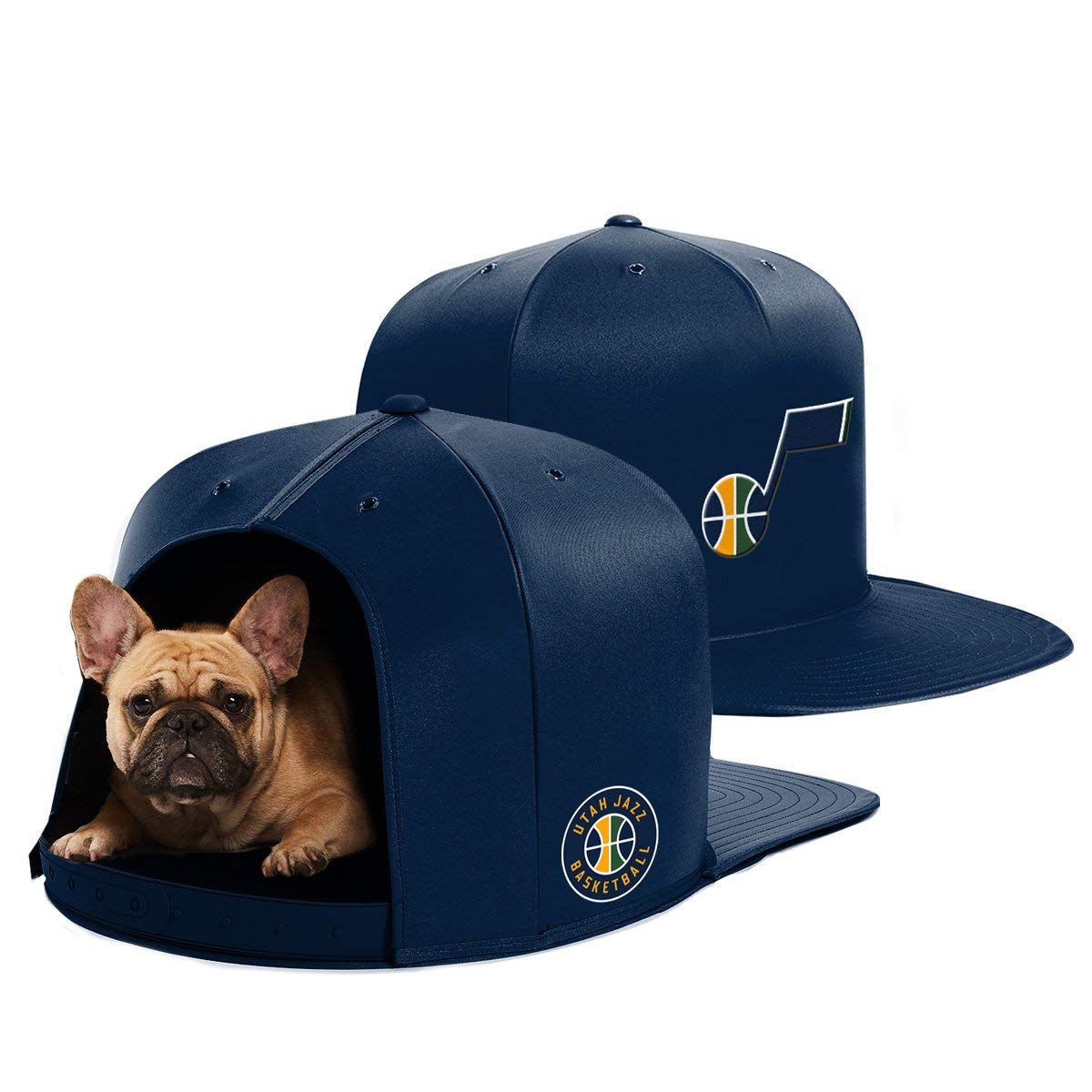 NBA Utah Jazz NAP CAP Pet Bed, Navy, Medium