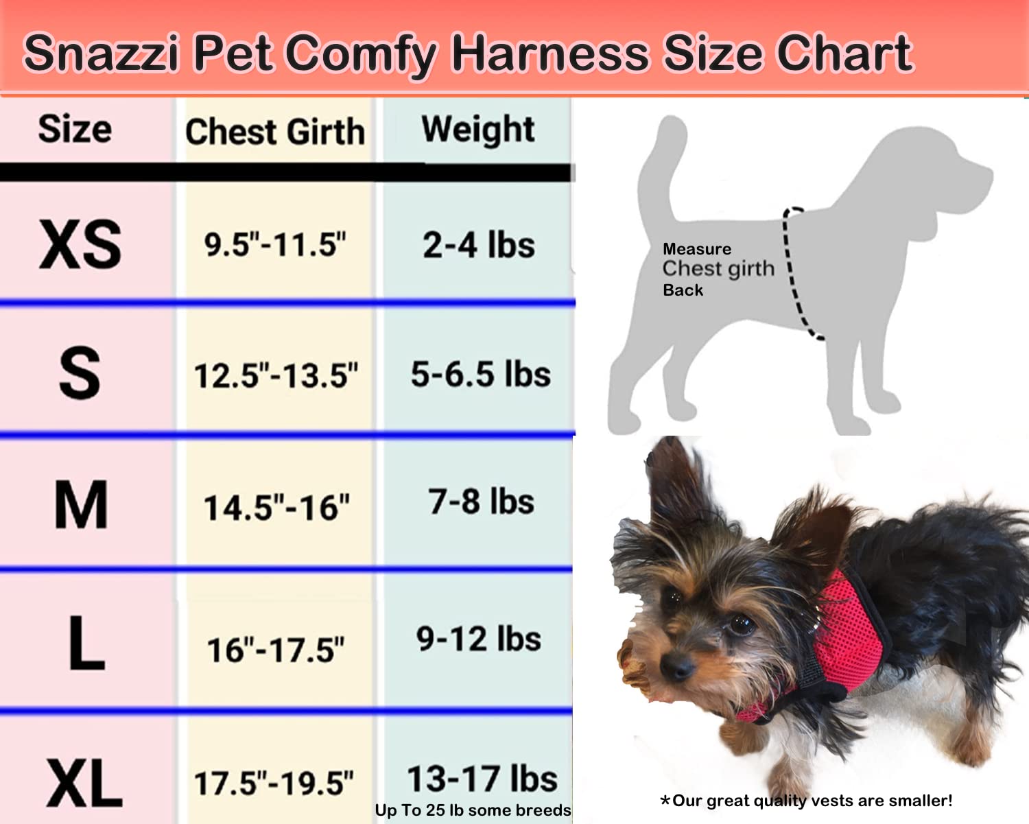 Snazzi Pet Soft Mesh Comfy Step In Dog Vest Harness Tiny Xs Small Med Dogs 2-16 Lbs Teacup Mini Toy Puppy (Sky Blue, Lg 16'-17.5' 9-12 Lbs)