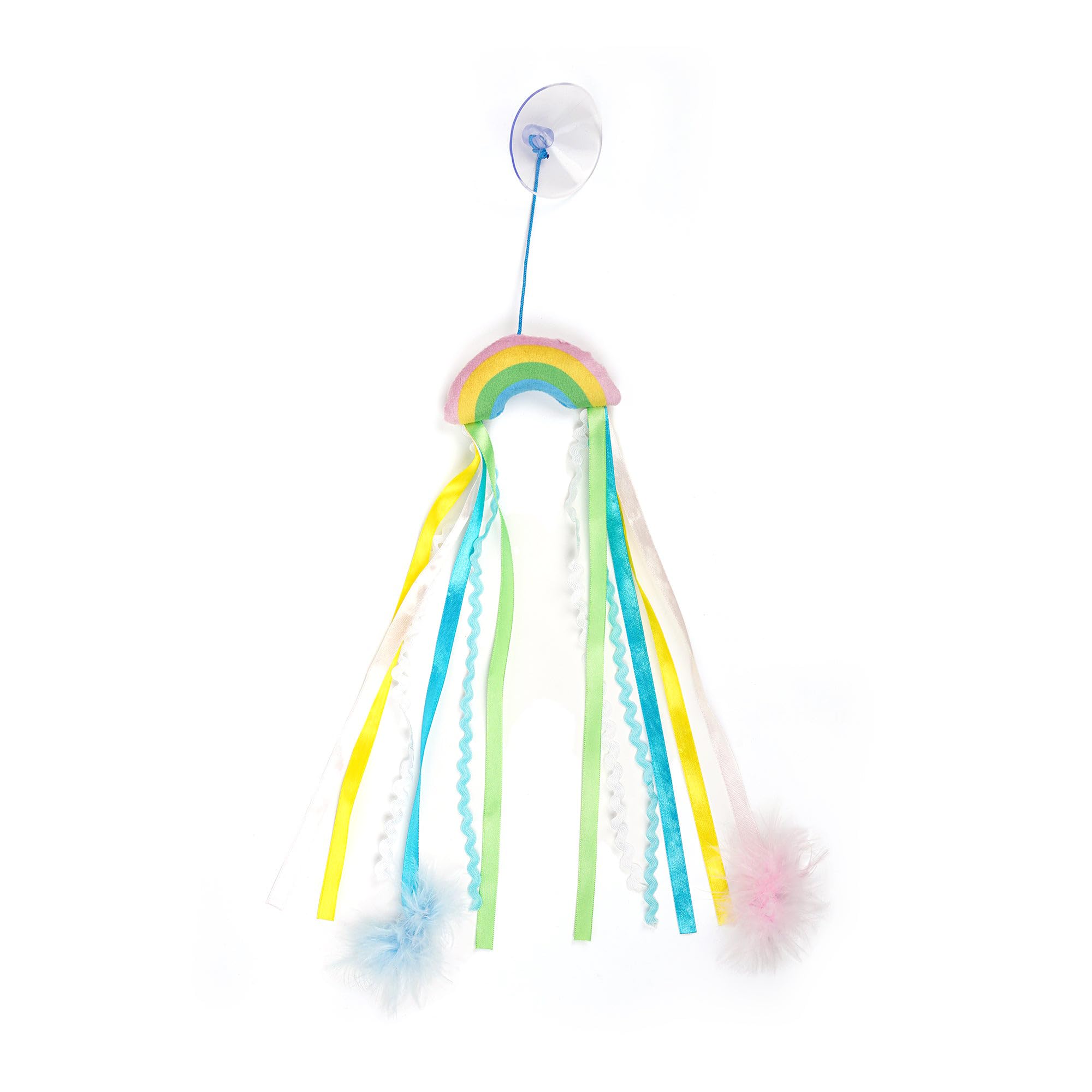 Huft Dancing Rainbow Teaser Cat Toy With Catnip  Multicolor