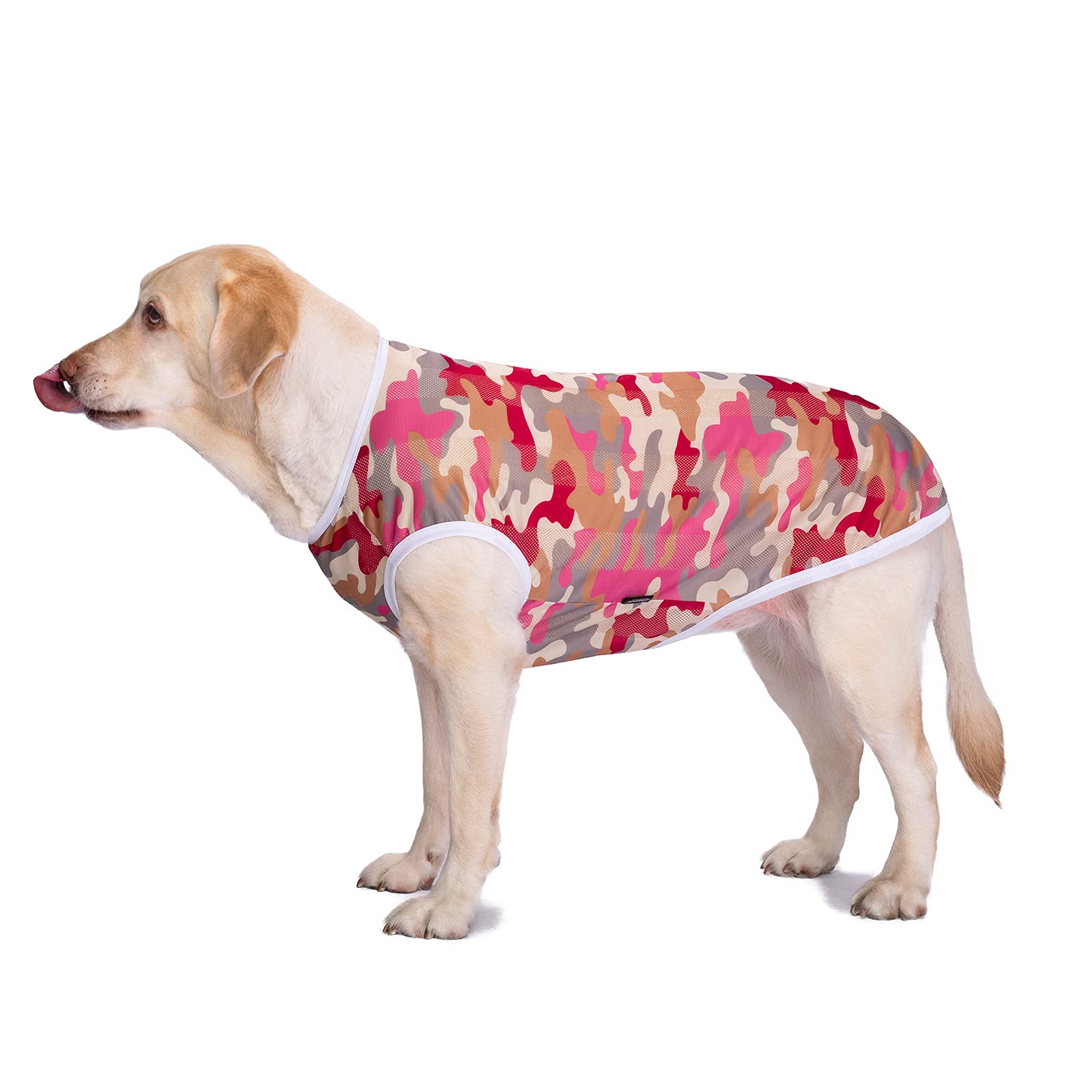 Pet Clothes, Large Dog Shirt Camouflage T Shirt Breathable Dog Sunscreen Clothes Outfits Vest Apparel For Medium Large Dogs (30/