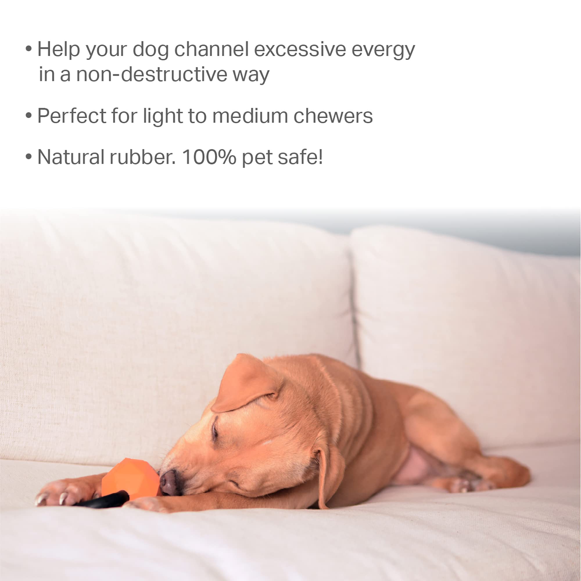 Friends Forever Dog Chew Toy, Interactive Treat Dispensing Toys, Dog Puzzle Fun Indoor Play, Non-toxic Natural Rubber Durable fo