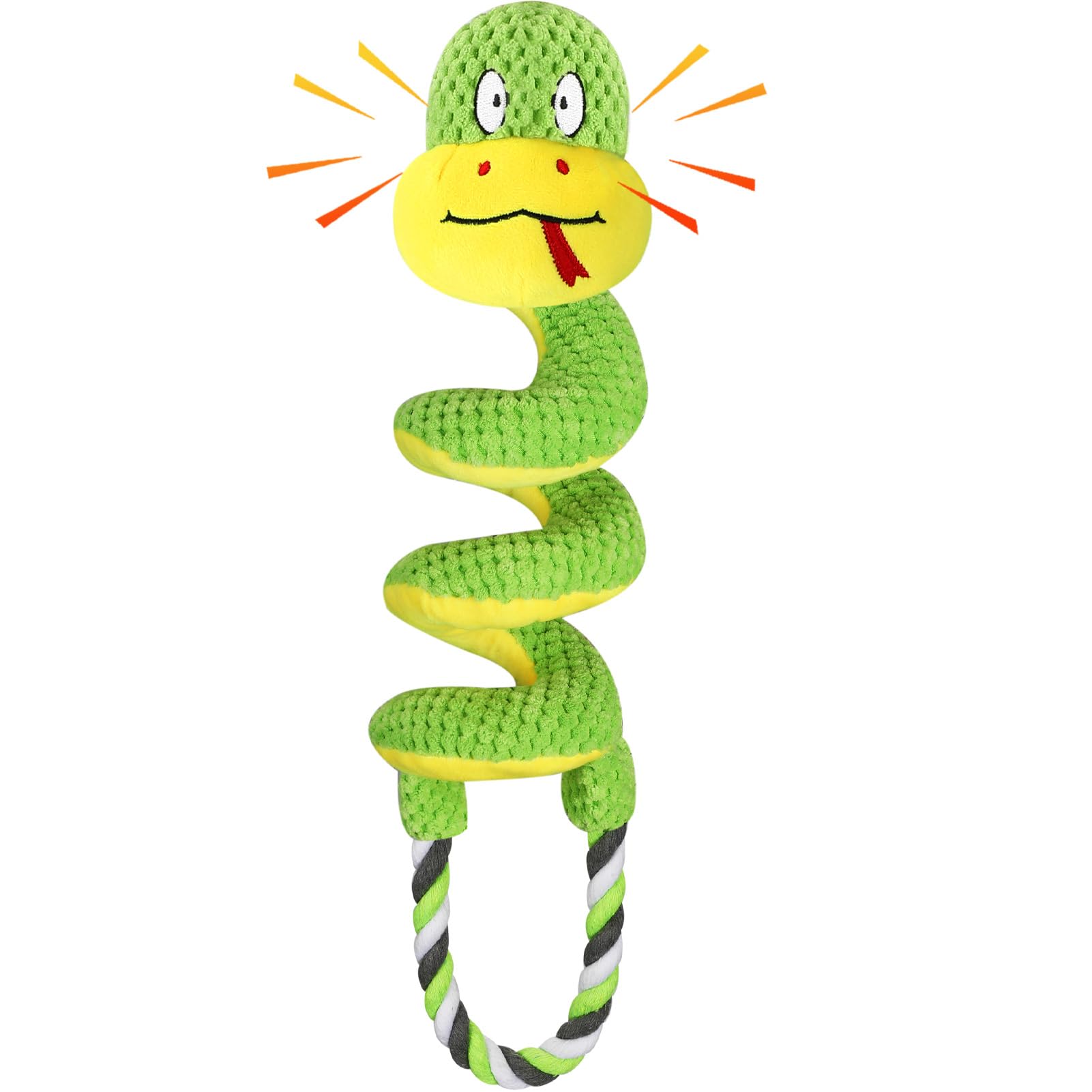 Letsmeet Squeaky Dog Toys For Large Dogs, Interactive Tug Of War Puppy Toys With Pull Rope, Stuffed Pet Dog Toys With Soft Fabri
