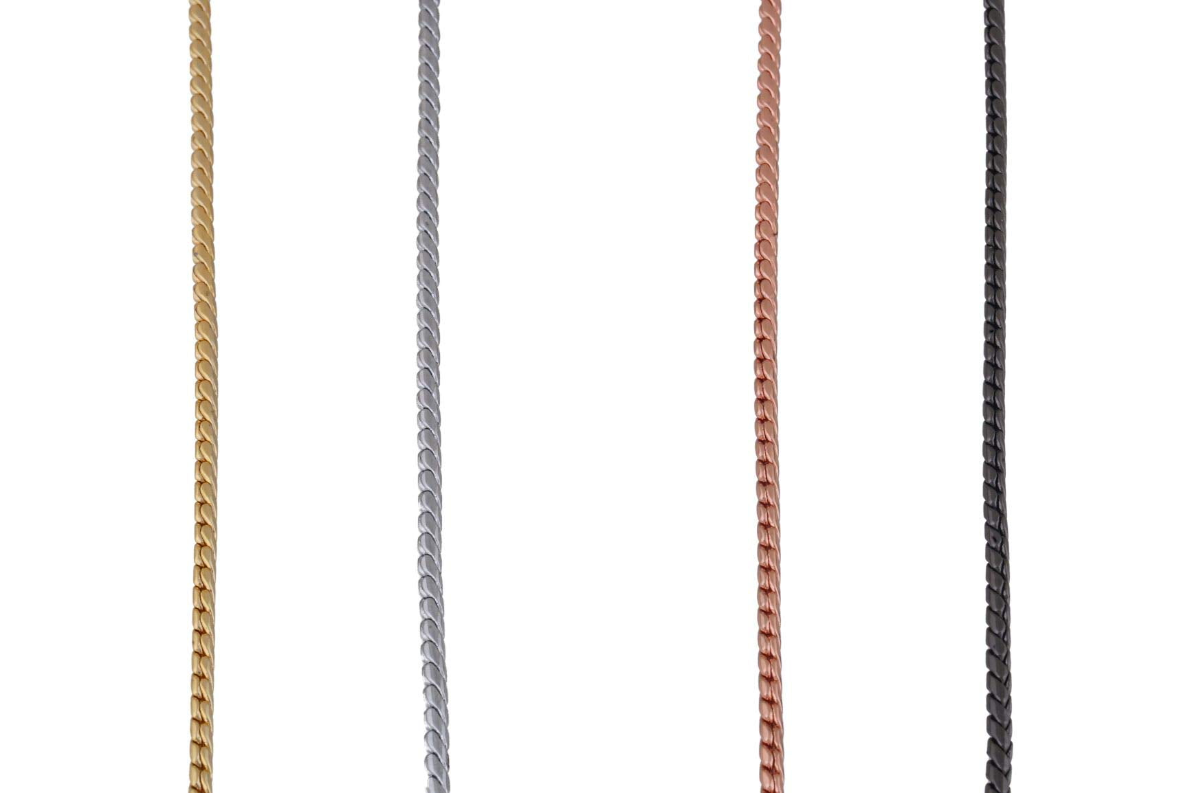 Alvalley Metal Chain Dog Show Collar - Fine Brass Snake Chain Collar - Adjustable For Toy, Small, Medium, Large, And Extra Large