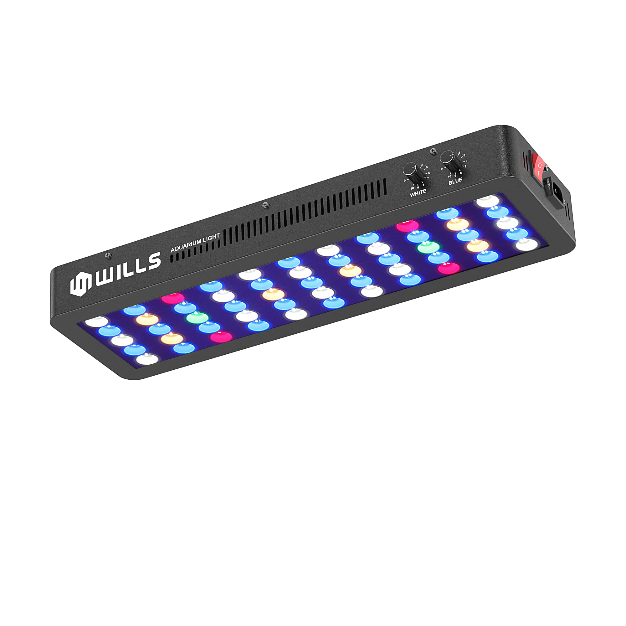Wills Aquarium Light, Dimmable Full Spectrum Fish Tank Light With 3 Dimming Modes & 55 Premium Smd Chips, 165W Led Aquarium Plant Light For Saltwater Freshwater Coral Reef (21.3'X6.7'X2.4')