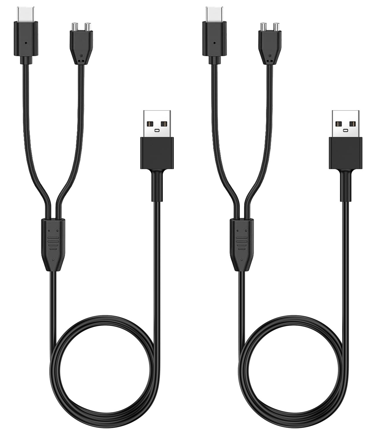 Lettou Charger Replacement For Delupet/Yawpet/Jugbow Dog Training Collar And Remote, 2-In-1 Magnetic Charging Cable Cord, 2 Pack