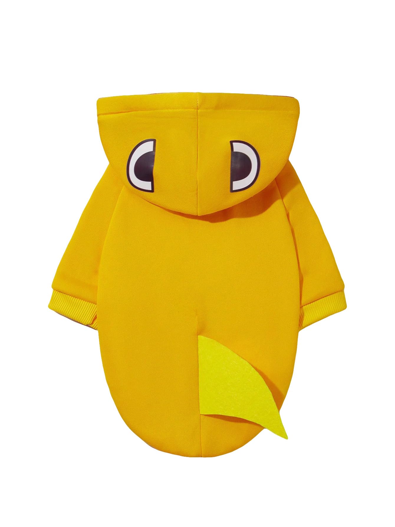 Qwinee Shark Dog Hoodie Dog Warm Jacket Coat Puppy Sweatshirt Christmas Halloween Dog Costume Winter Dog Clothes Pet Apparel For Small Medium Dogs Cats Kitten Yellow Xl