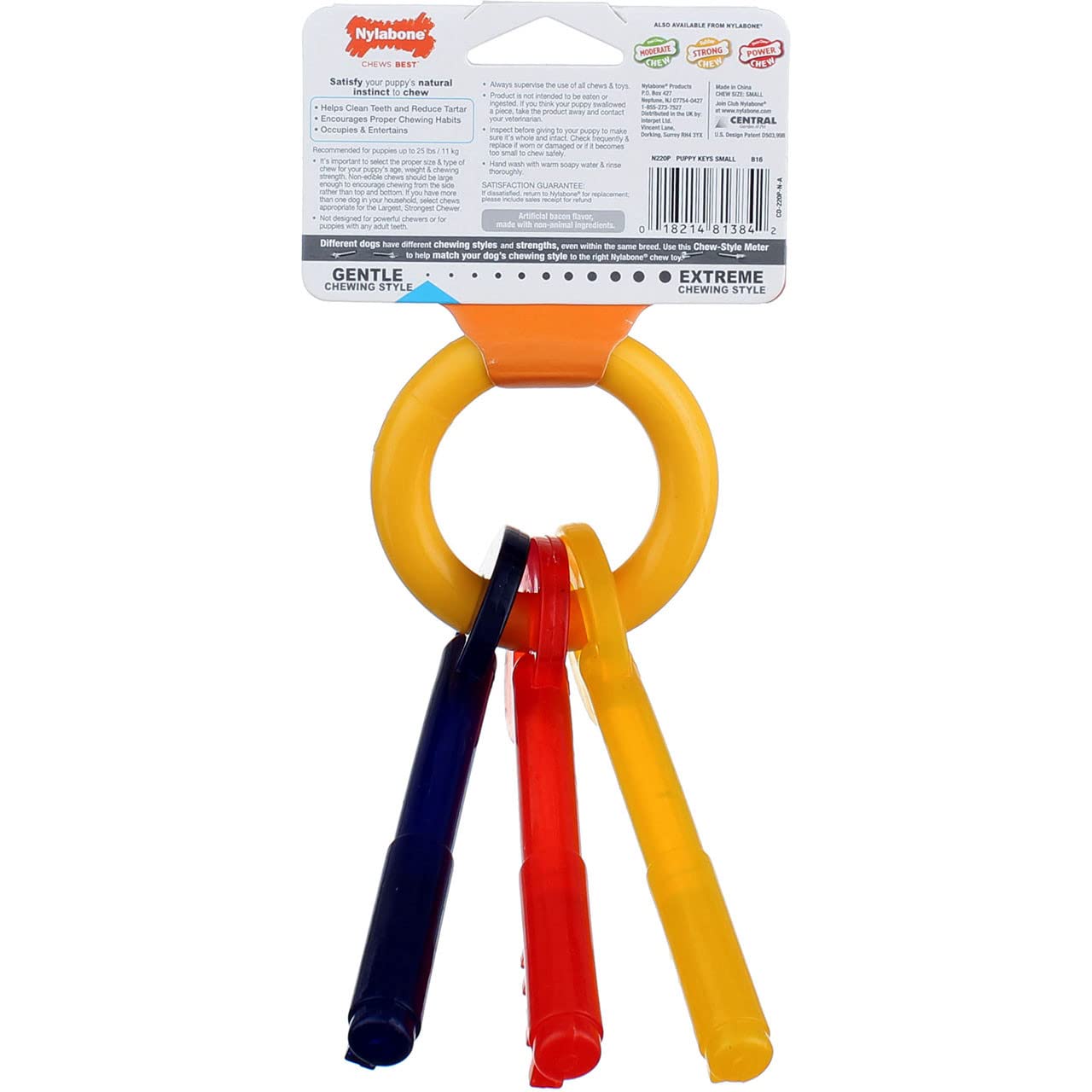 Nylabone N220 Puppy Teething Keys Dog Toy