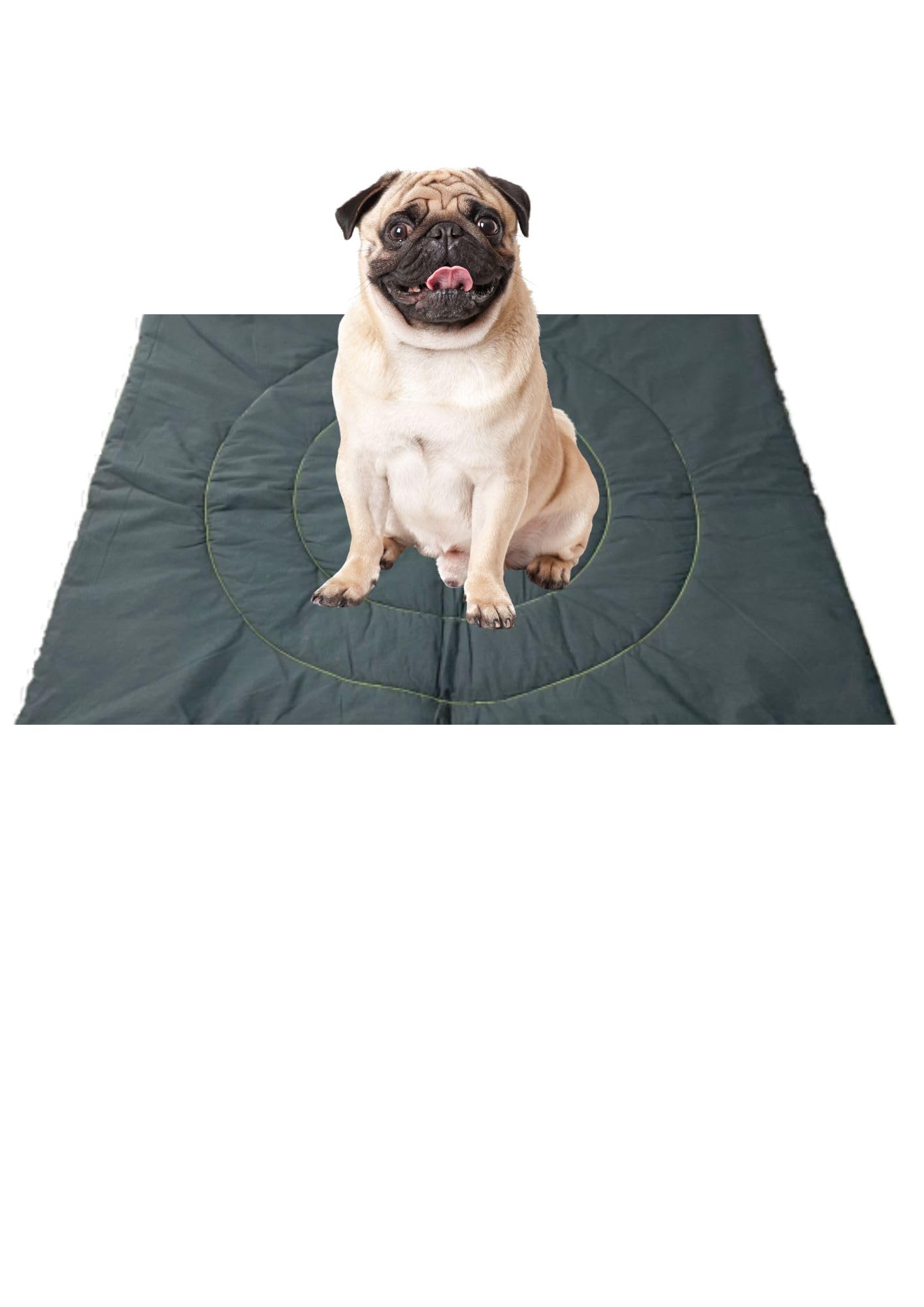 NUEVOS DOGGADIL Pure Cotton Quilted Pet Mattress Charcoal Grey