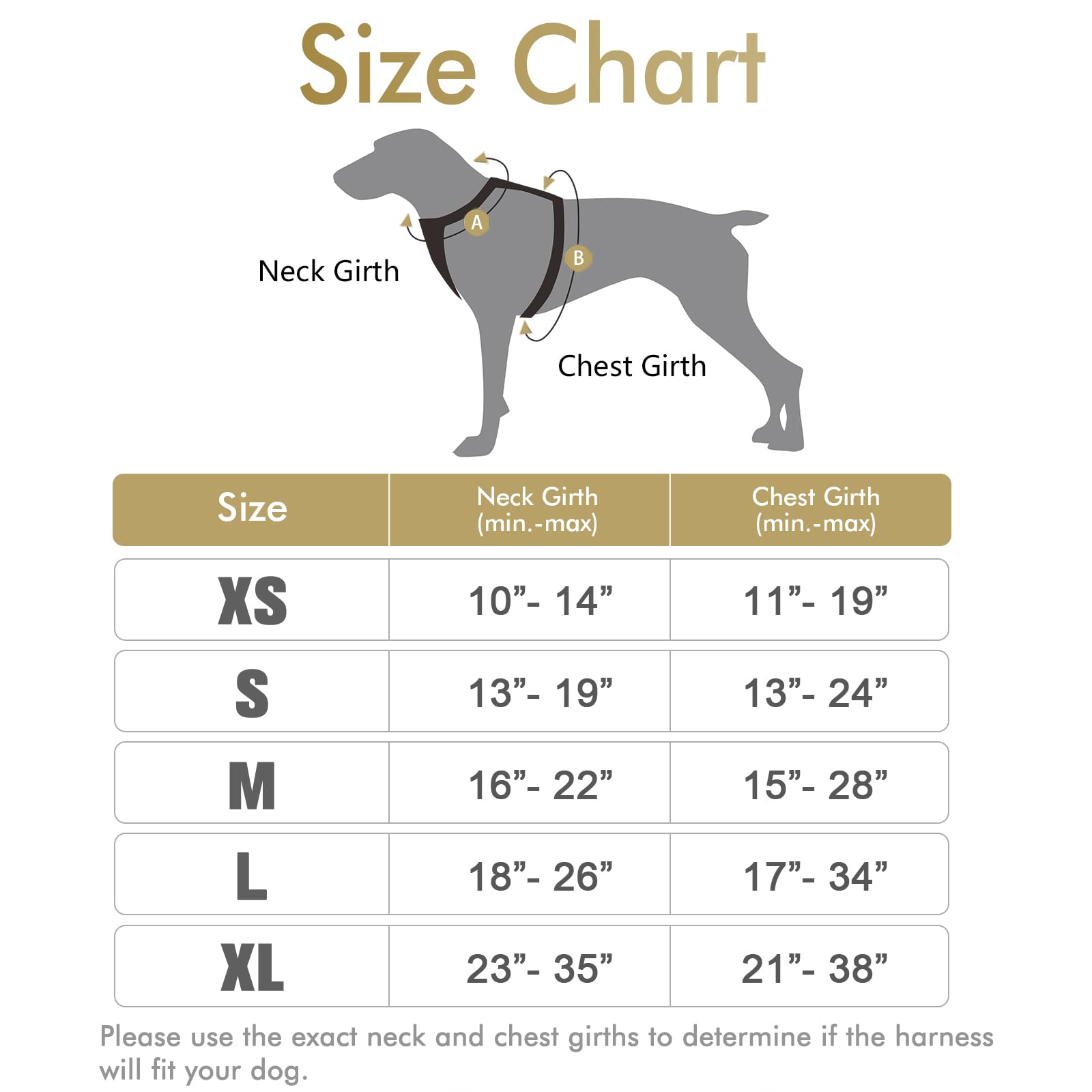 Rabbitgoo Dog Harness, No-Pull Pet Harness With 2 Leash Clips, Adjustable Soft Padded Dog Vest, Reflective No-Choke Pet Oxford Vest With Easy Control Handle For Small Dogs, Beige, S