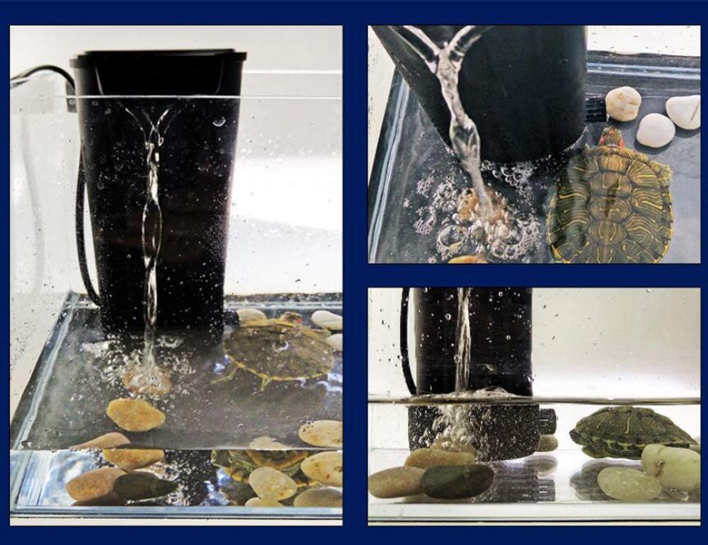 Londafish Turtle Filter Water Submersible Filter For Turtle Tank/Aquarium 600L/H Filtration Low Water Level Filter