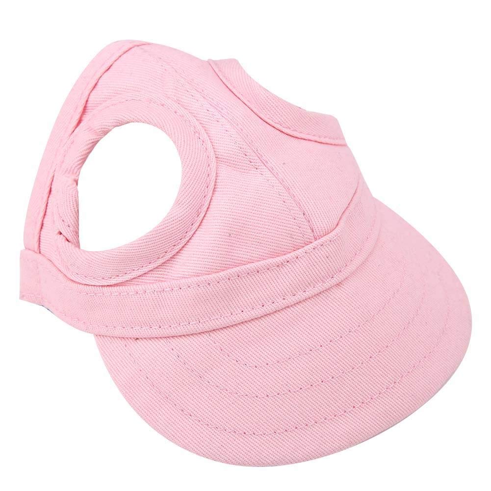 Pet Baseball, Dog Cat Outdoor Sunbonnet With Ear Holes Adjustable Ste Summer Pet Parent Child Hat(L)