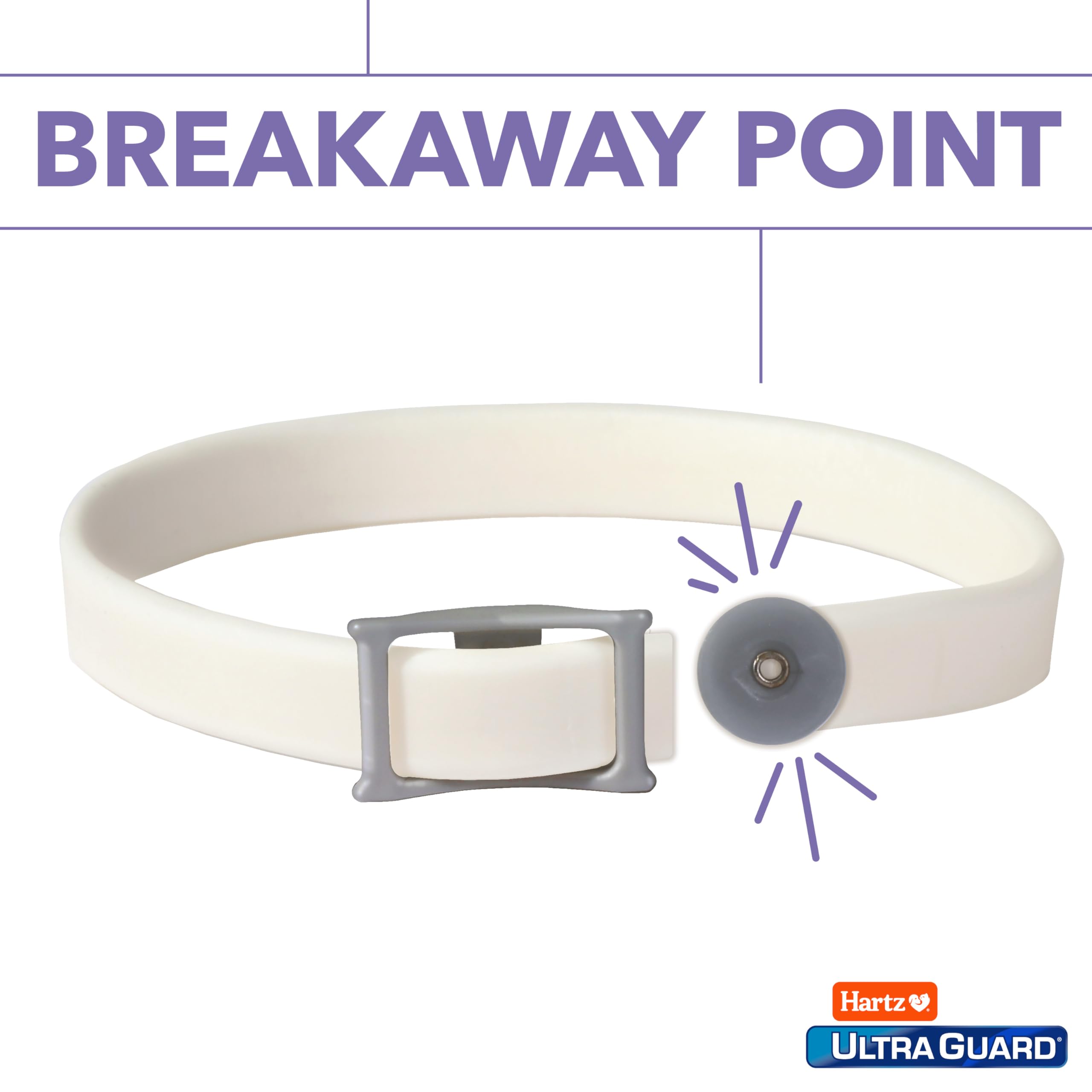 Hartz Ultraguard Flea & Tick Collar For Cats And Kittens, 7 Month Flea And Tick Protection And Prevention, White