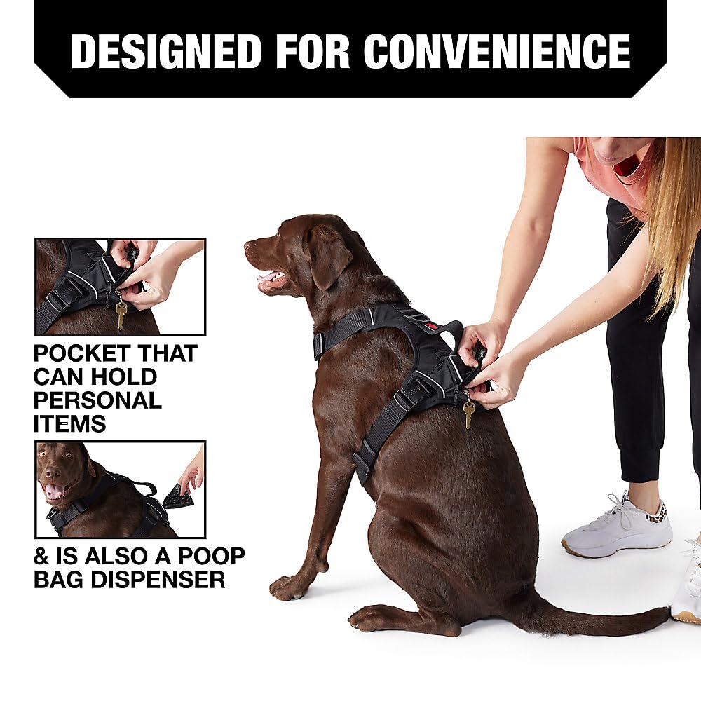Kong Ultra Durable Waste Bag Harness (Large, Black)