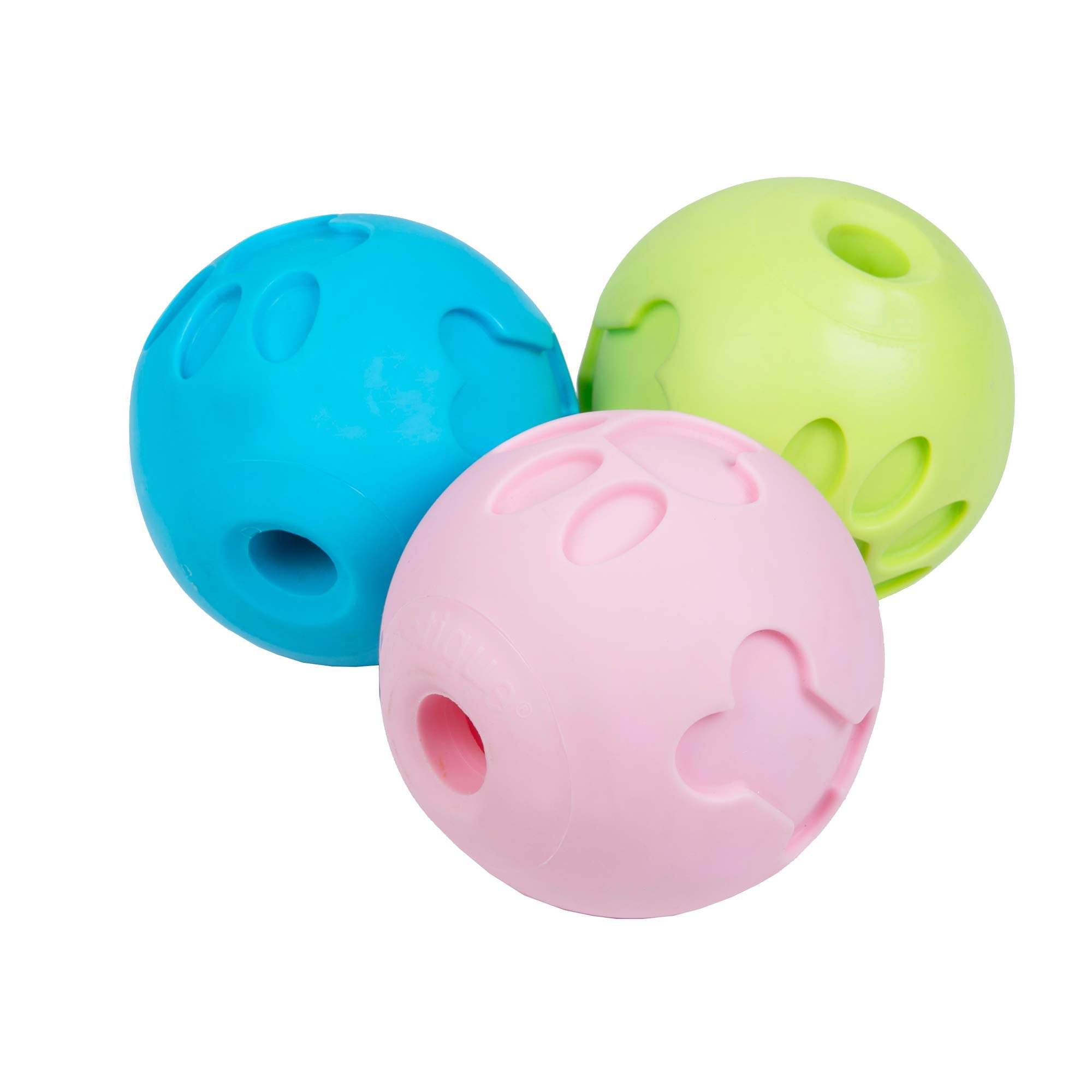 Petique Pink Paw Me! Treat Ball Dispenser And Dog Toy: Engaging Design, Squishy Texture, Easy Rolling, Interactive Play, Keeps P