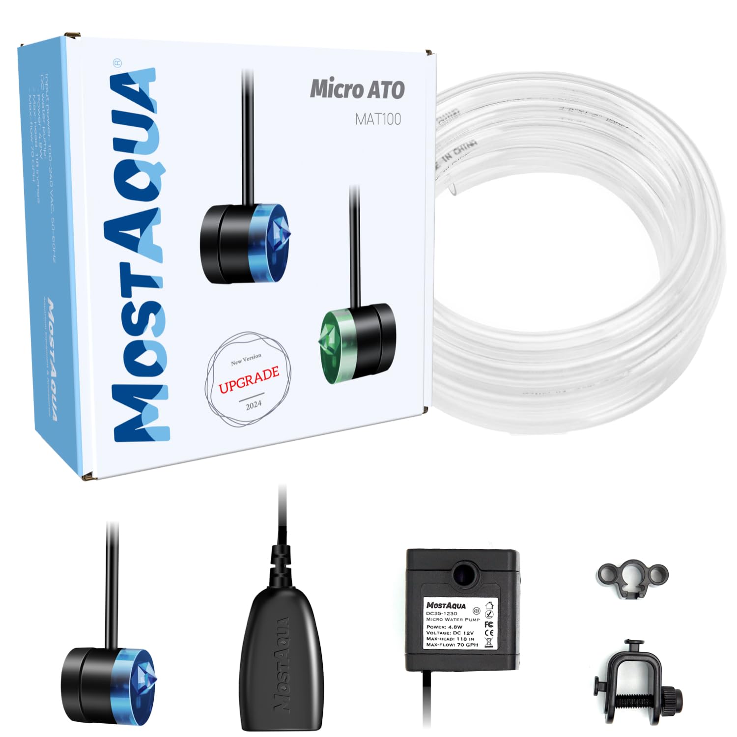 Mostaqua Aquarium Ato, Auto Top Off For Freshwater Saltwater Aquarium, Fish Tank Automatic Top Off System (Ato 100)