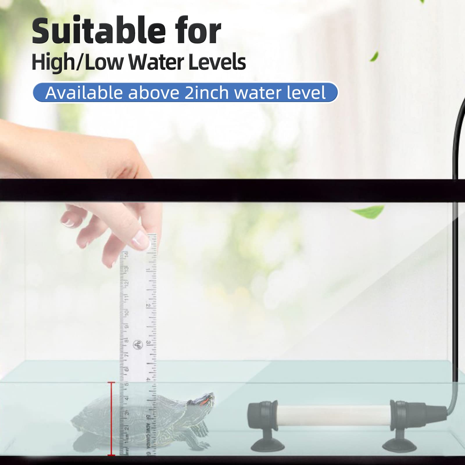 Boxtech Aquarium Heater 50W, Submersible Fish Tank Thermostat Proof Explosion And Auto Digital Control, With Heat-Resistant Quartz Made For 5-15 Gallon