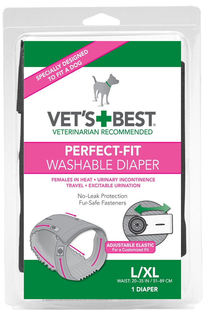 Vets Best Perfect Fit Washable Female Dog Diaper, 1 count