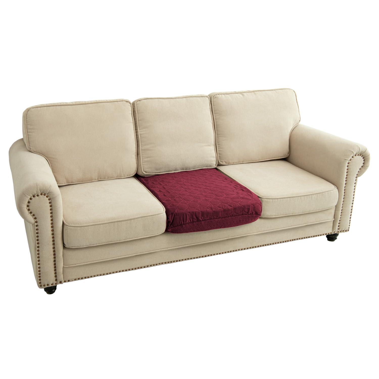 Nanbowang Waterproof Dog/Pillow Quilted Pet Bed Cover - Washable, Easy To Remove, Lovely Puppy/Cat Bed 32X40 Burgundy