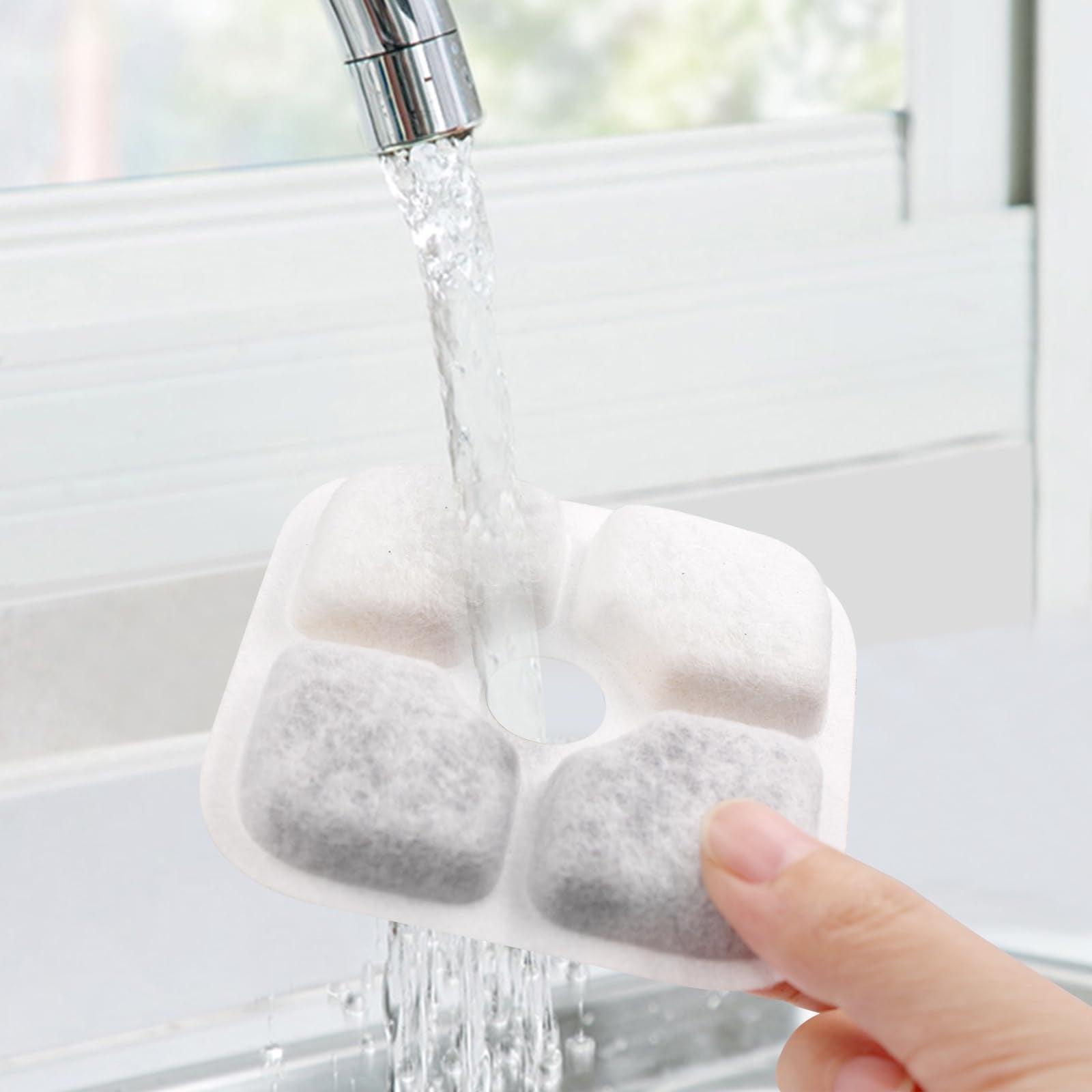 Pet Fountain Filters Replacement Compatible with Catit Cat Water Fountain, Carbon Ion-exchange Resin Cat Water Fountain Filters