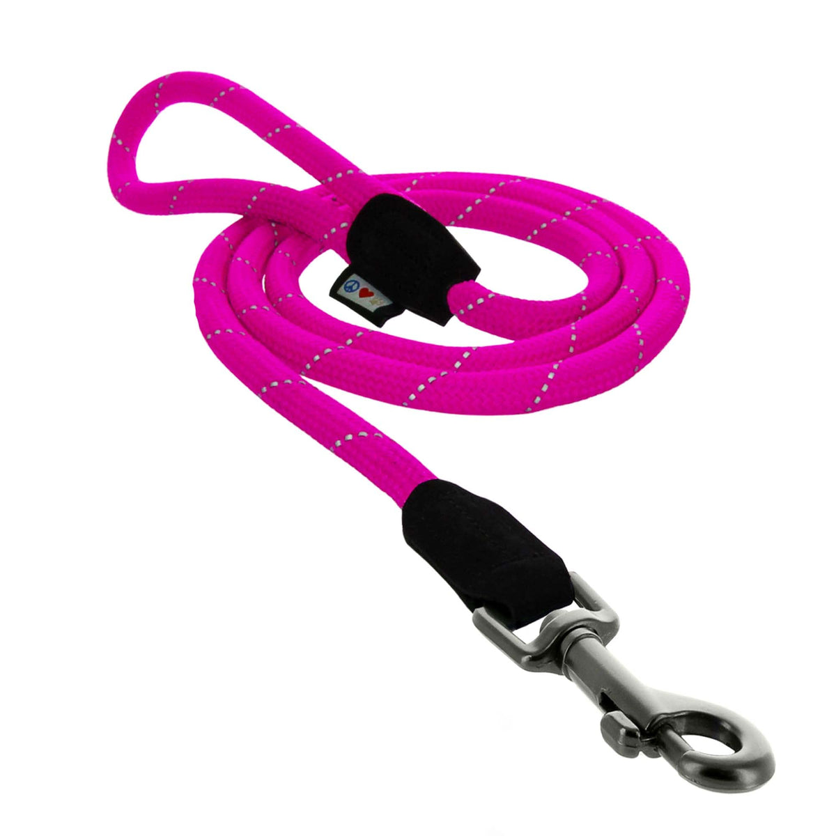 Pawtitas 6Ft Training Dog Leash Durable Small Rope Leash For Dogs Premium Quality Heavy Duty Rope Lead Strong And Comfortable - Pink Puppy Leash