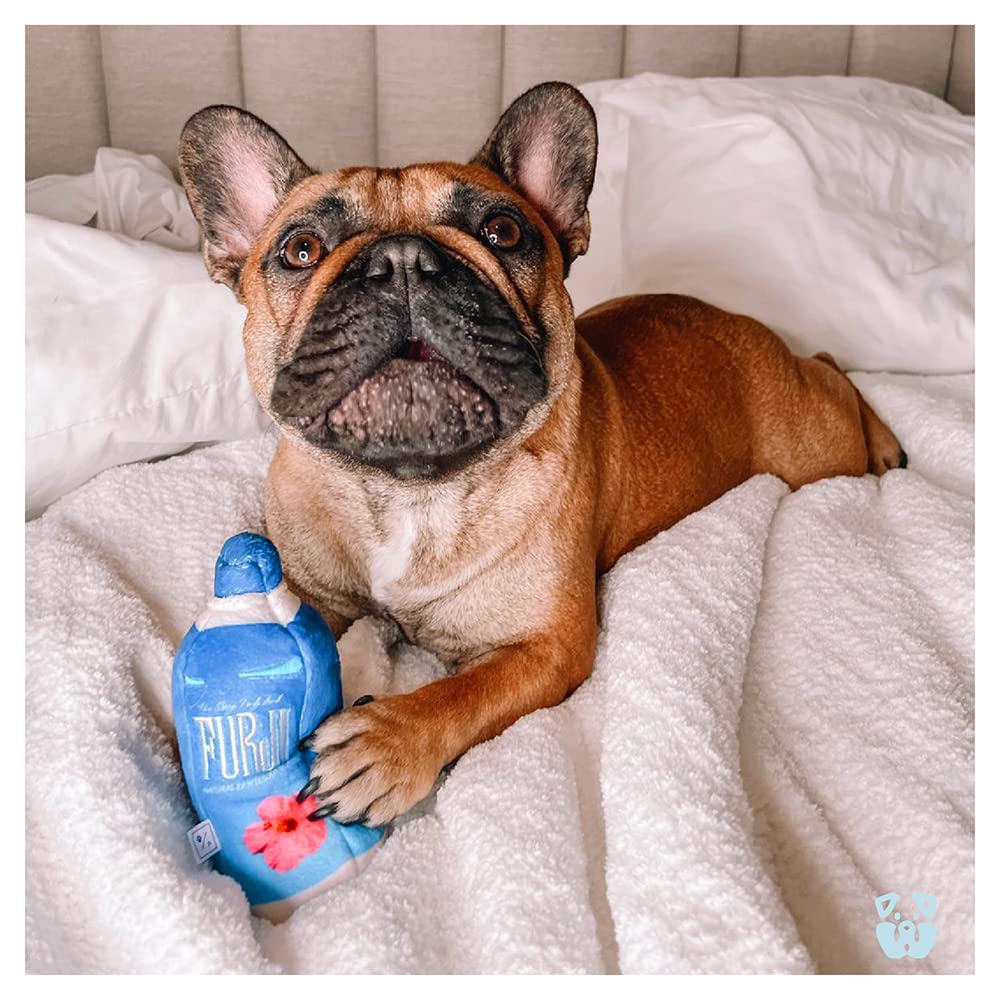 Furji Dog Toy - Funny Cute And Unique Squeaky Dog Toy - Plush Toy With Squeaker For Small Medium Dogs - Gifts For Favorite Dog Birthday - Alcohol Drink Parody For Boredom