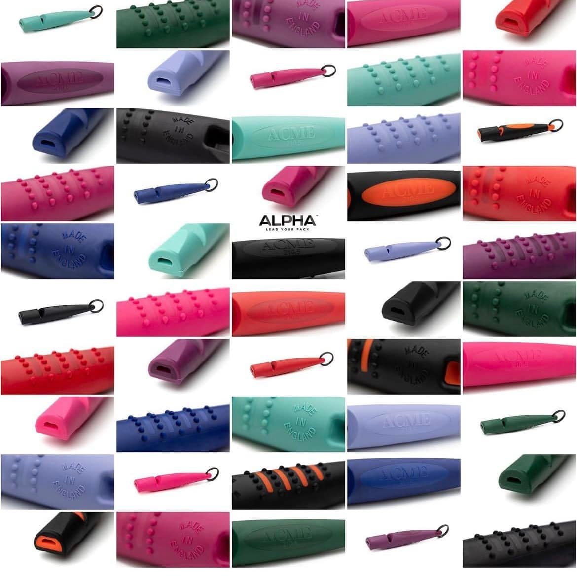 ACME Alpha 211.5 Professional Dog Training Whistle with Enhanced Ergonomic Grip. BPA-Free Plastic. 110 dBA. Long Range. Standard