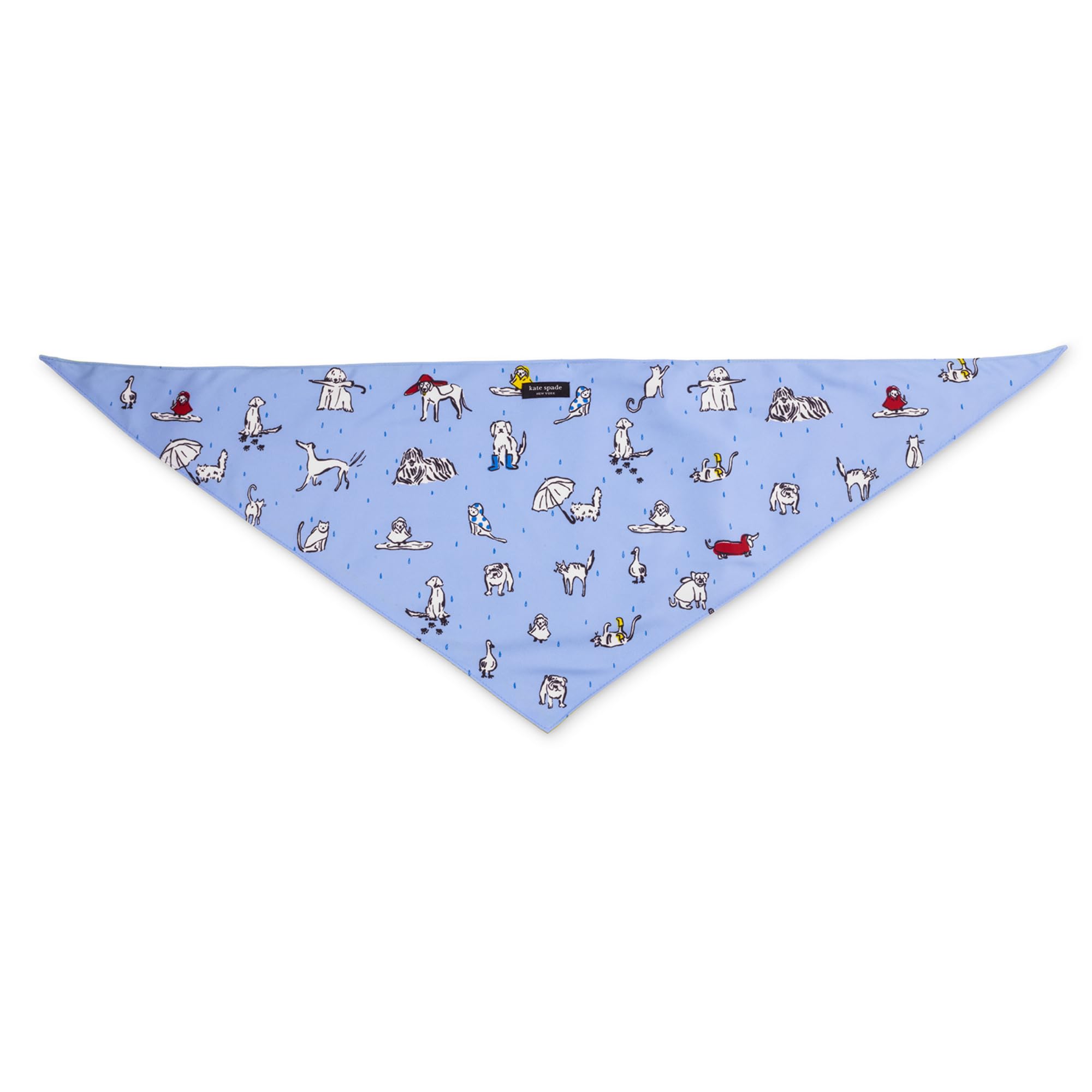 Kate Spade New York Pet Bandana For Boy Or Girl Dogs, Lightweight Bandana For Dog, Cute Dog Scarf For Medium Or Large Pets, Rain