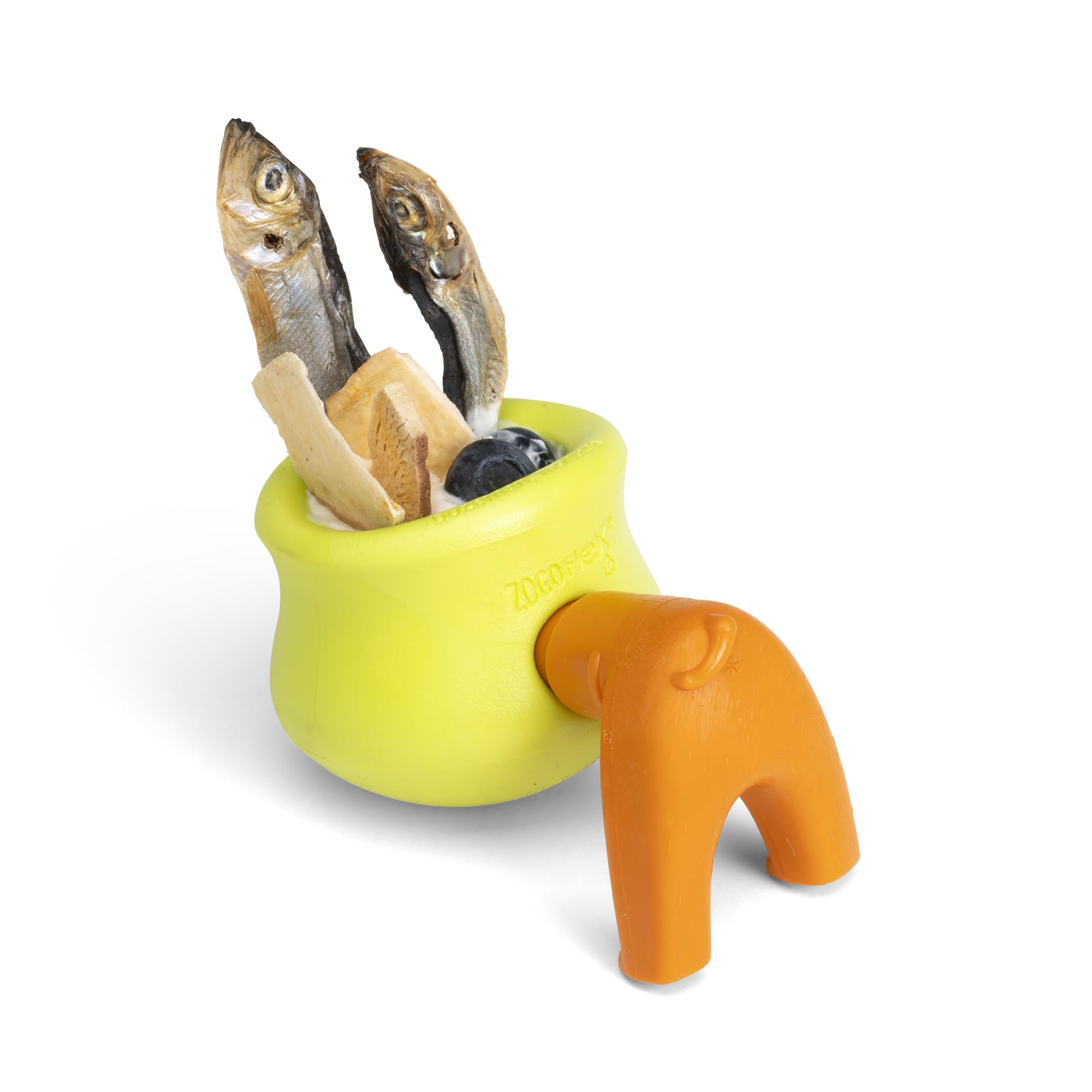 West Paw Toppl Stopper 2-Pack In Tangerine - Designed For Dog Enrichment, Accessory That Fits All Toppl Dog Toy Sizes - Makes Me