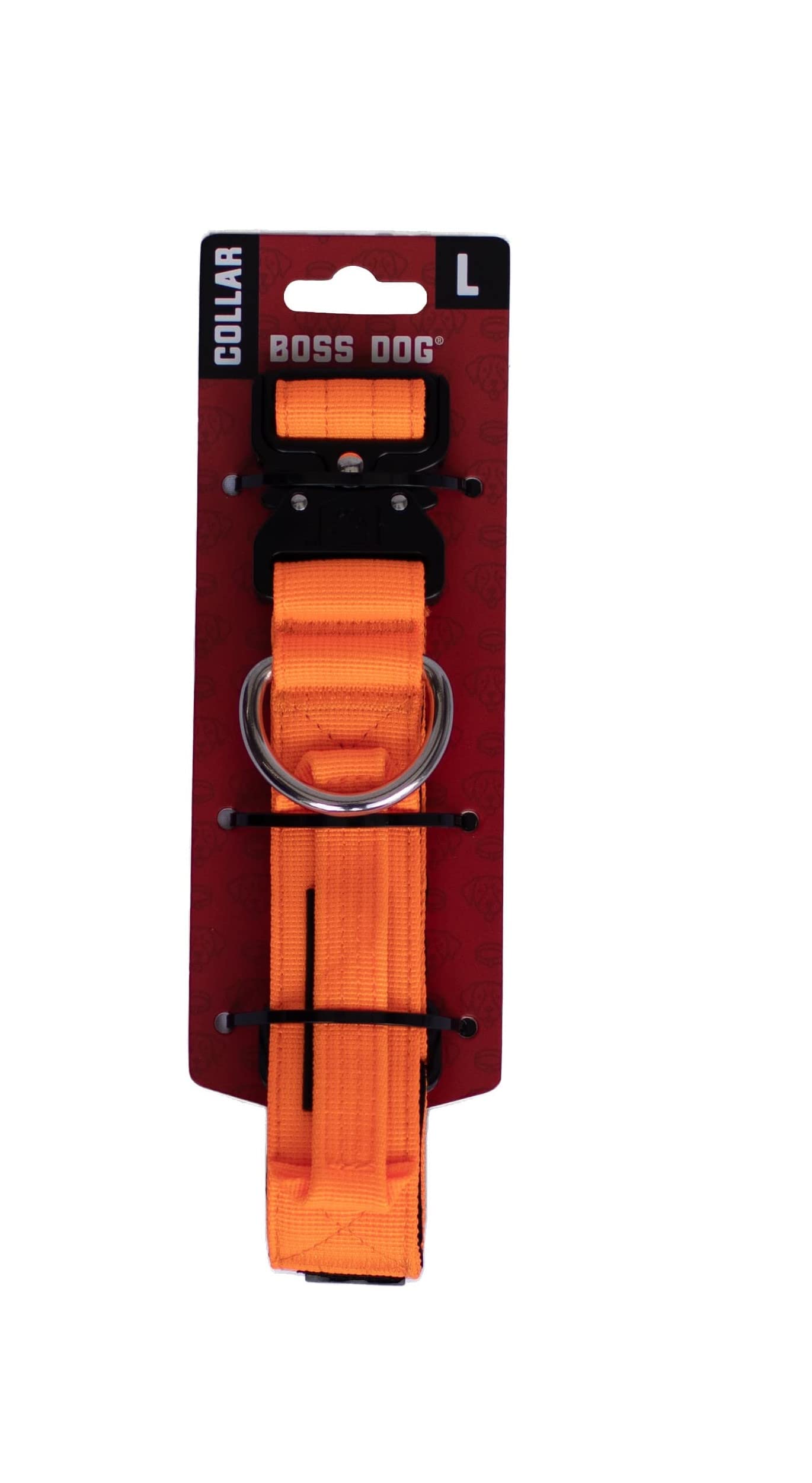 Boss Dog Tactical Collar, Hunter Orange, Large