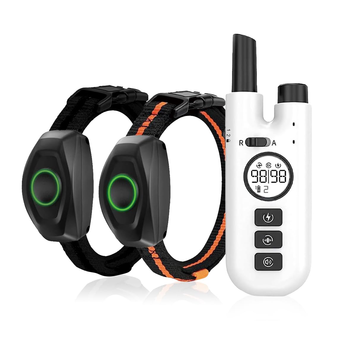 2-In-1 Bark Collar With Remote, Waterproof Dog Shock Collars, 3 Training Modes,Beep,Vibration,Dog Training Collar 1300Ft For Sma
