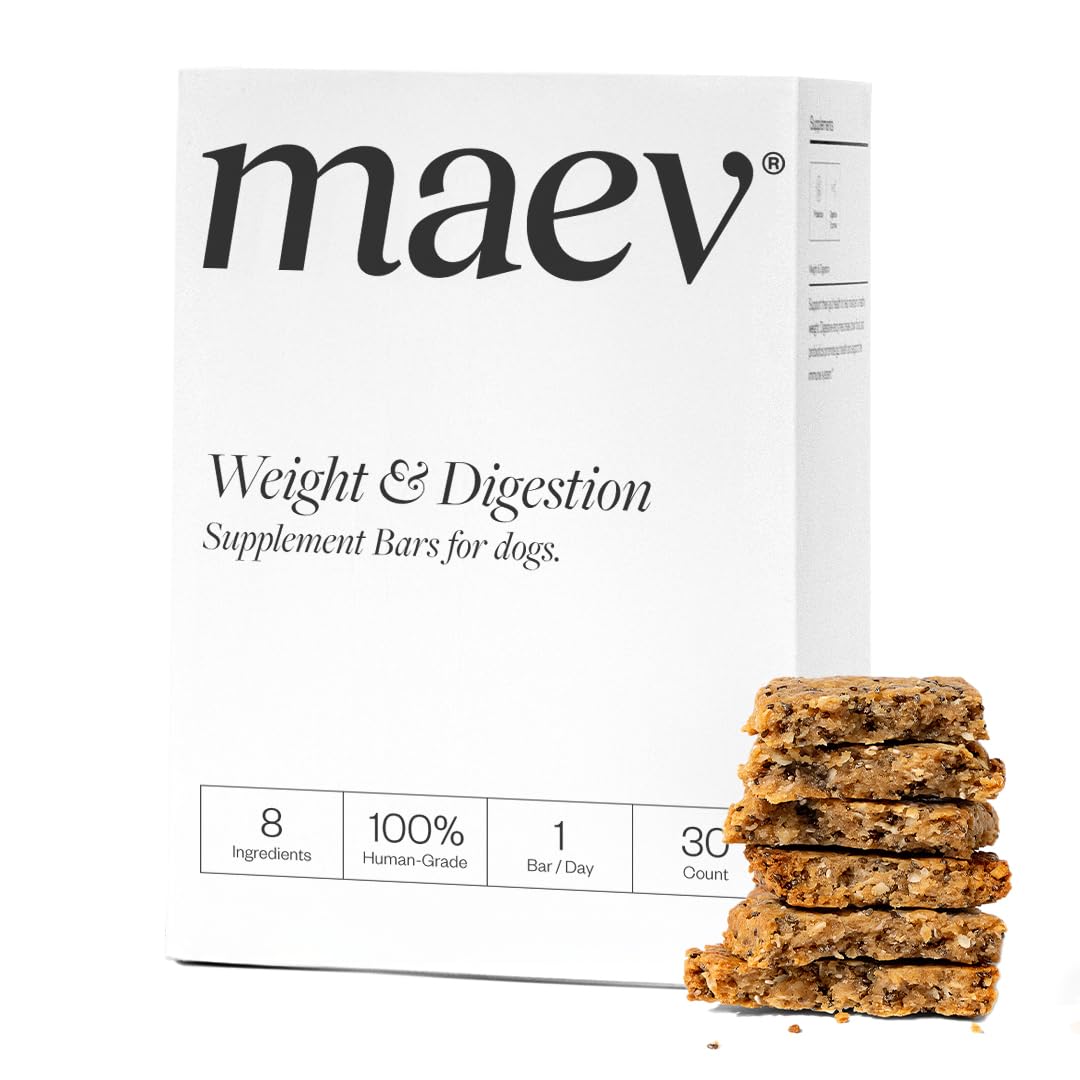 MAEV Human-Grade Weight & Digestion Supplement Bars | Natural Support for Healthy Weight Management & Digestive Support, 30 Coun