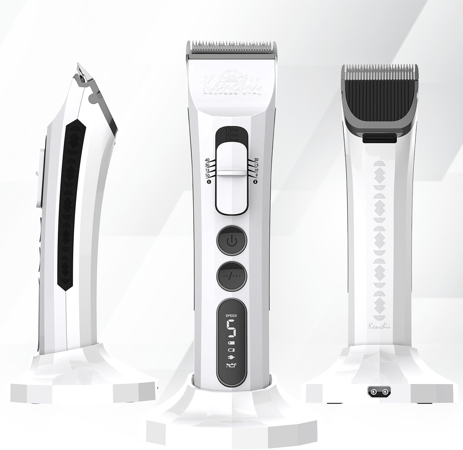 Kenchii Flash Dog Clippers For Grooming - 4-In-1 Digital Cordless Dog Grooming Clippers - Precision Pet Grooming Trim, Shape, An