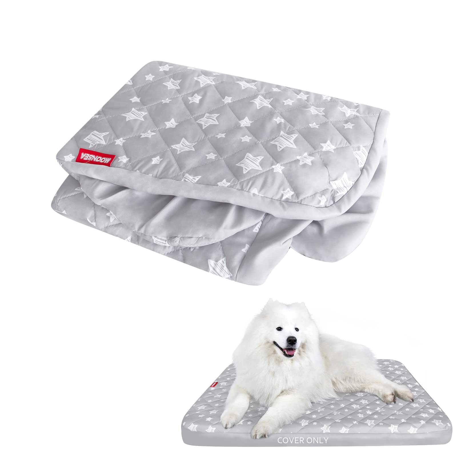 Dog Bed Covers Replacement Washable Pet Hair Easy To Remove, Waterproof Dog Bed Covers Noiseless Quilted, Pet Bed Cover Lovely G