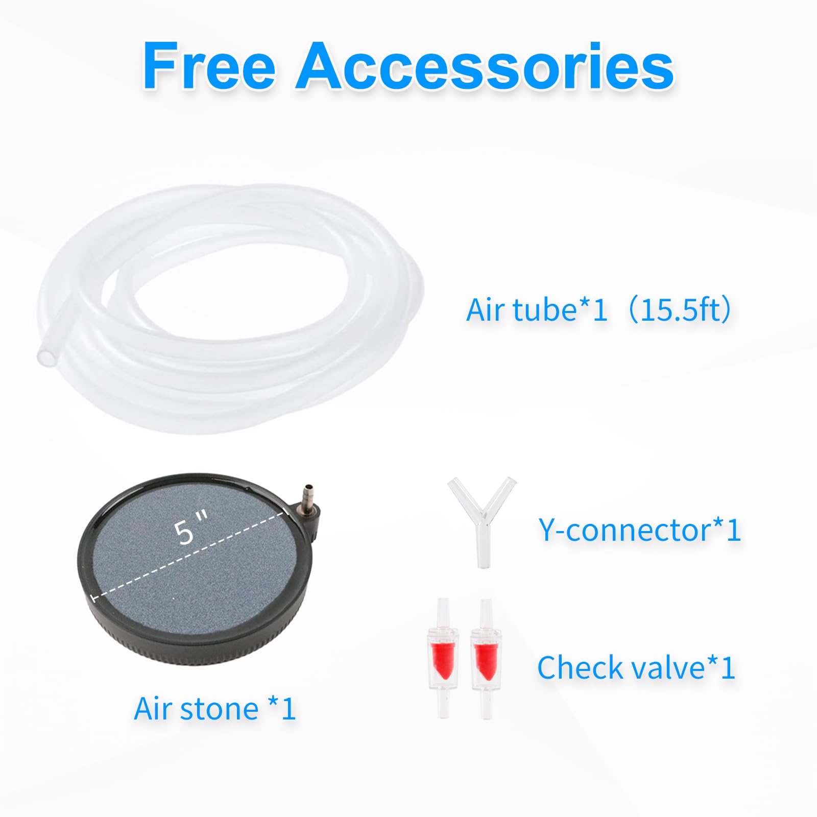 Providing a Comfortable Oxygen Massage for Fish,12W Dual-Outlet Ultra-Quiet Aquarium Air Pump - Adjustable Flow Rate, Suitable f